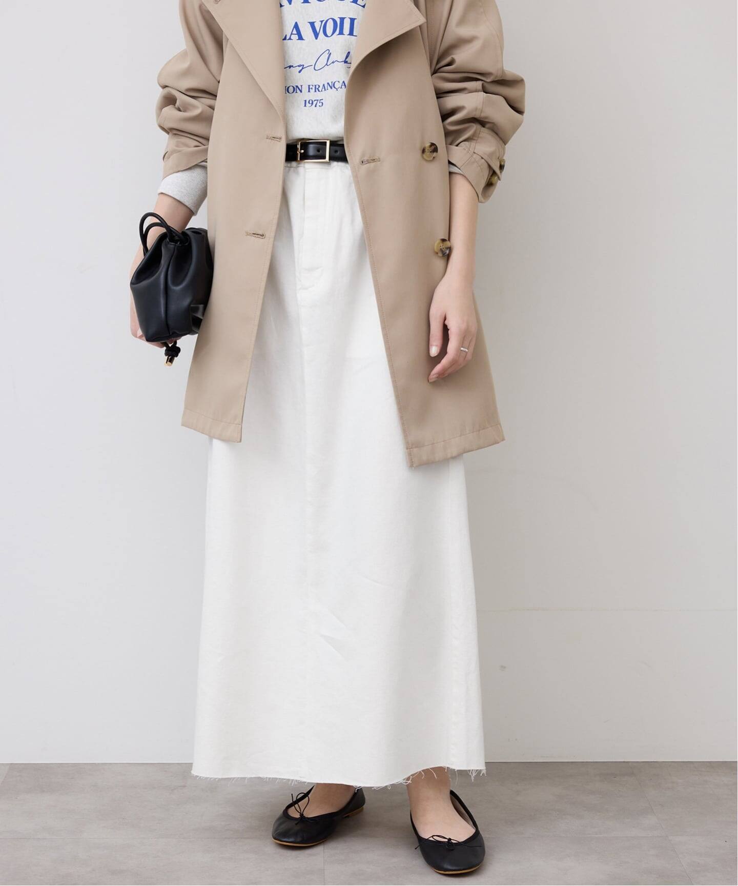 LE DENIM BOXY TUCK デニムスカート（デニムスカート）｜SLOBE IENA