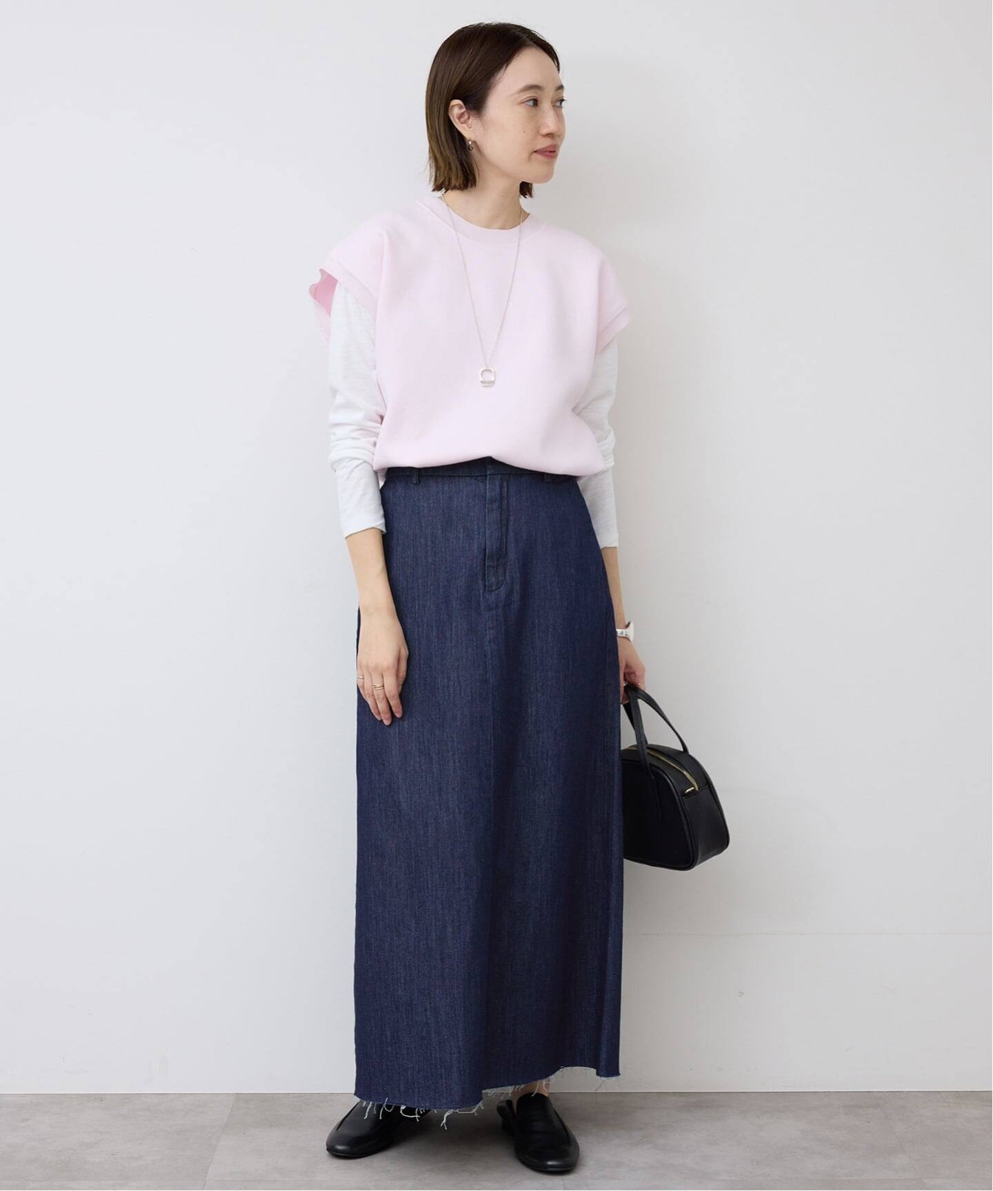 LE DENIM BOXY TUCK デニムスカート（デニムスカート）｜SLOBE IENA