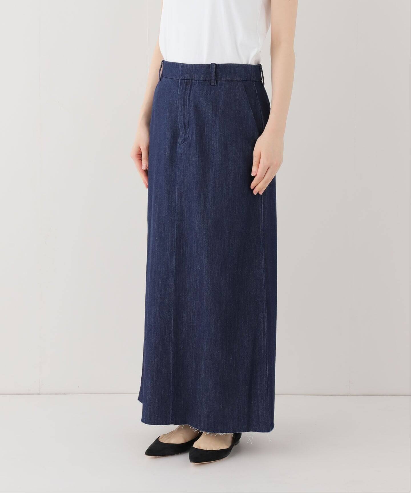 LE DENIM BOXY TUCK デニムスカート（デニムスカート）｜SLOBE IENA