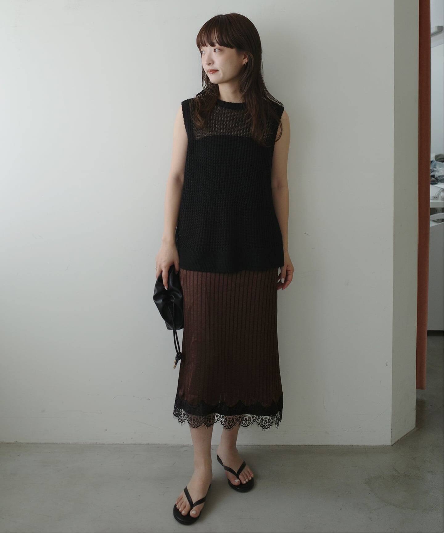 ARCHIVE STANCE/アーカイブスタンス SLOBE別注 サテンレーススカート