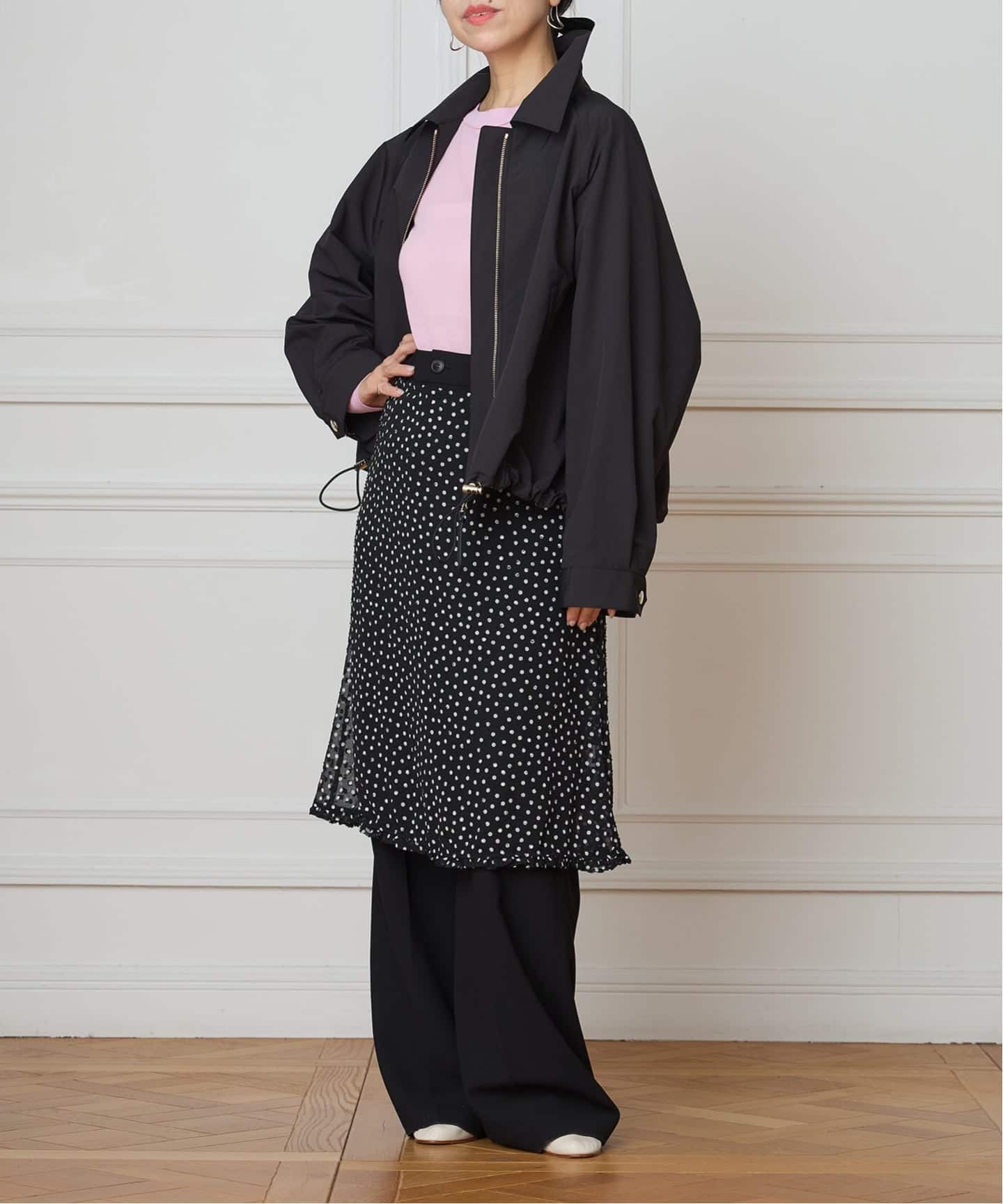 IENA LA BOUCLE シアードットスカート（ひざ丈スカート）｜IENA