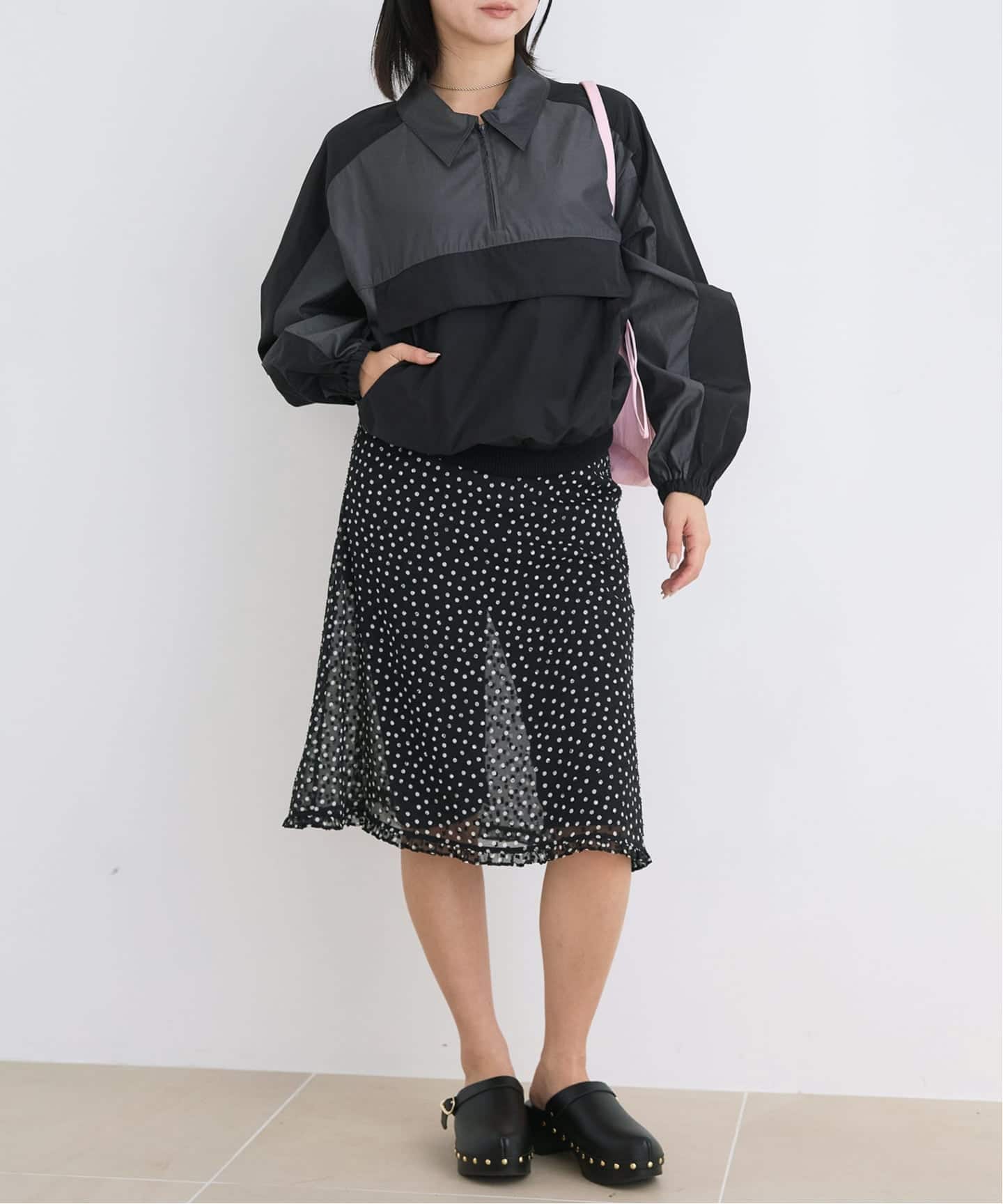 IENA LA BOUCLE シアードットスカート（ひざ丈スカート）｜IENA