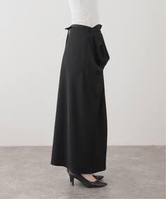IENA LA BOUCLE ジョーゼットサテンスカート（ロング・マキシ丈 