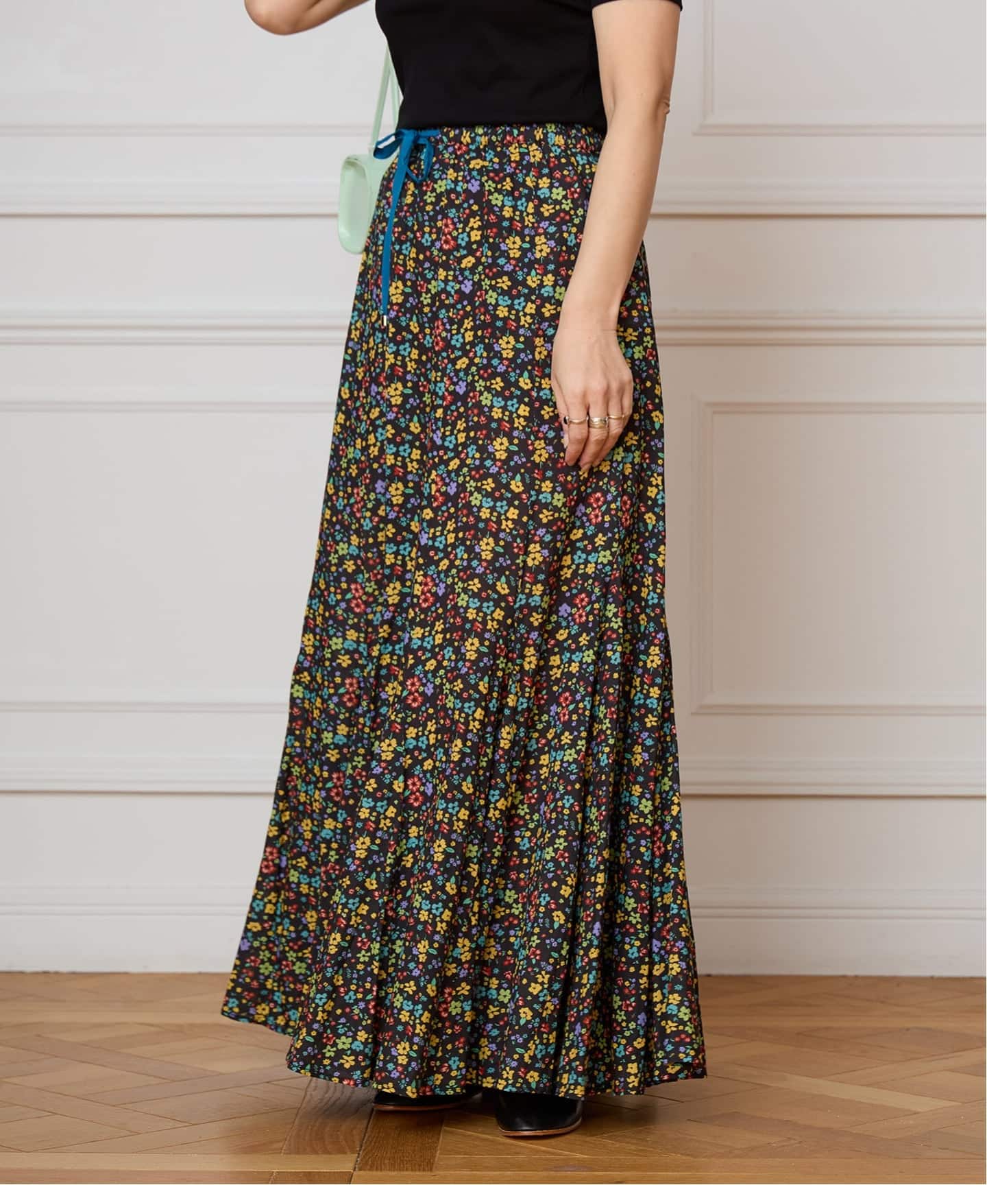 25SS IENA イエナ ラ ブークル ボタニカルプリント スカート 総柄 IENA LA BOUCLE Flower プリントスカート（ロング・マキシ丈スカート