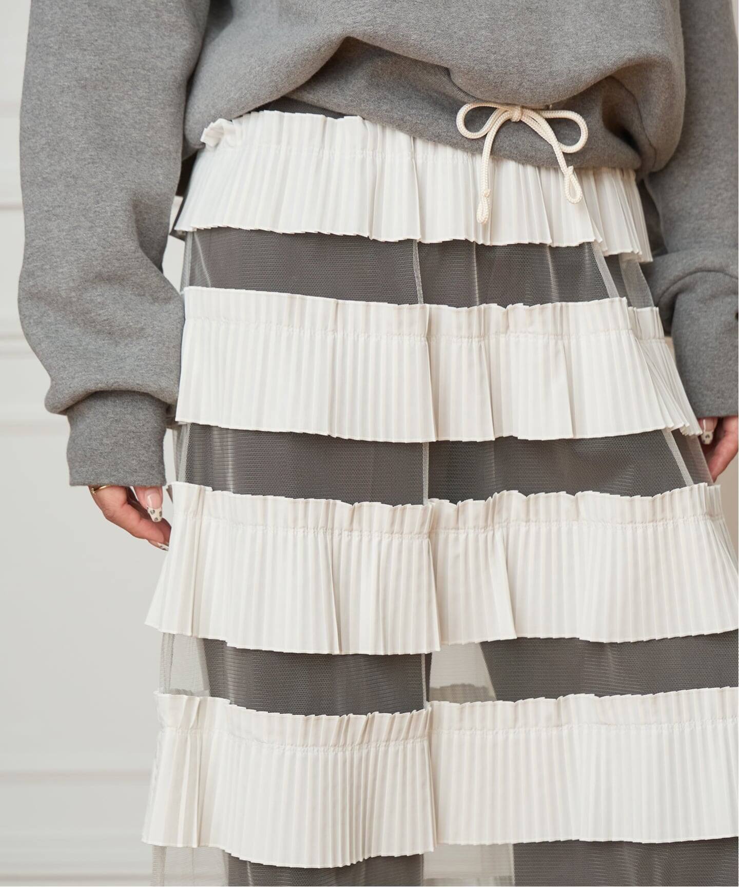 IENA LA BOUCLE ダンダンプリーツスカート（その他スカート）｜IENA
