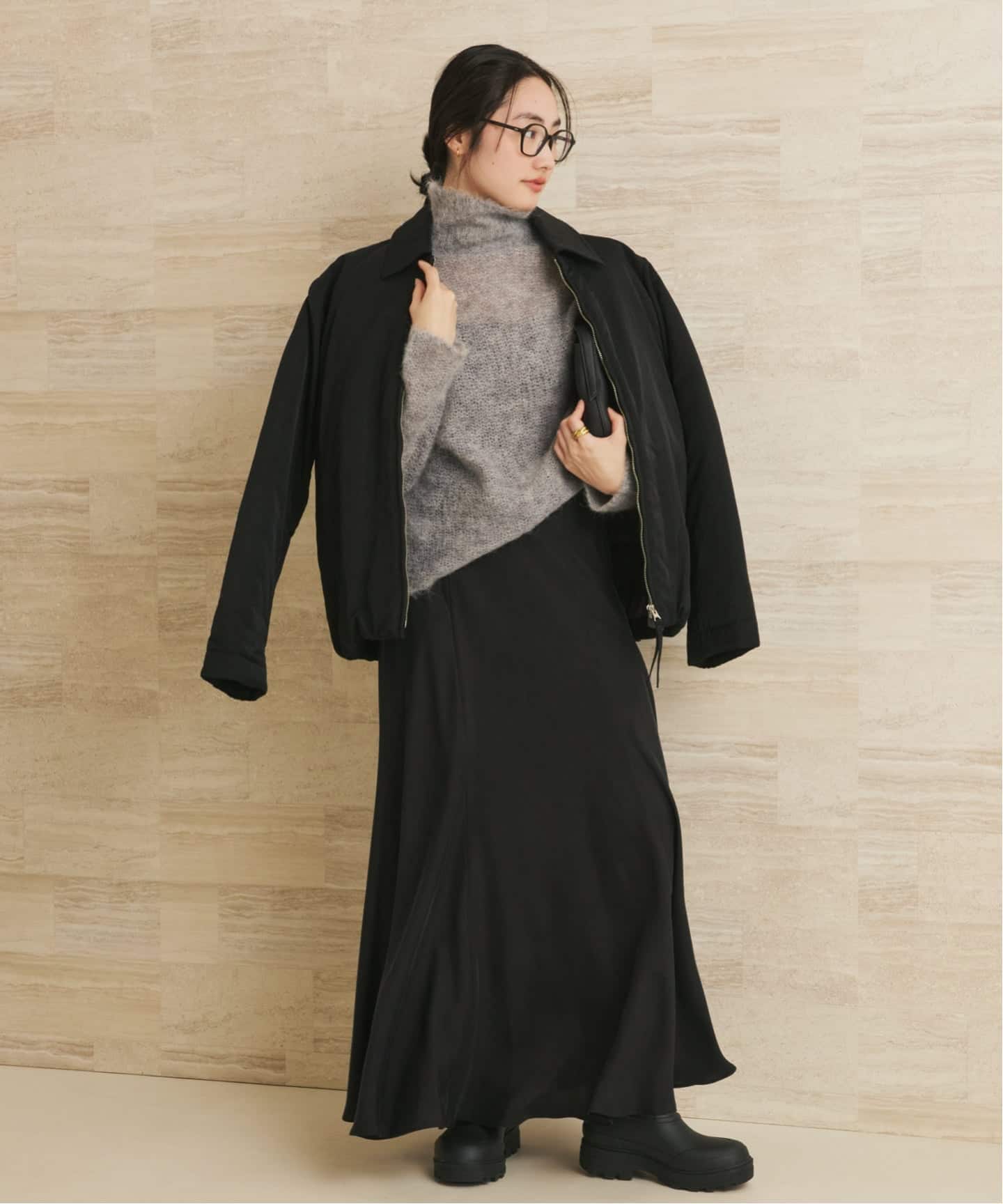 追加》Washable Fibril ロングスカート 5（ロング・マキシ丈スカート