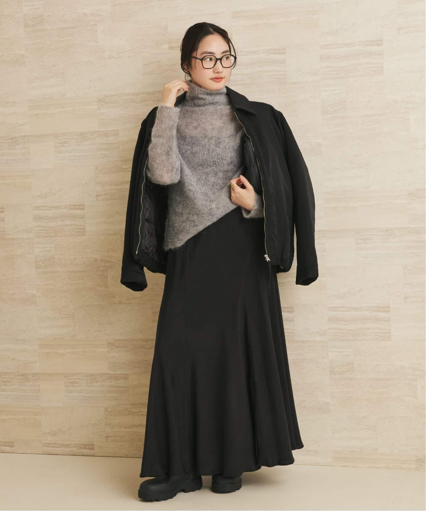 追加》Washable Fibril ロングスカート 5（ロング・マキシ丈スカート