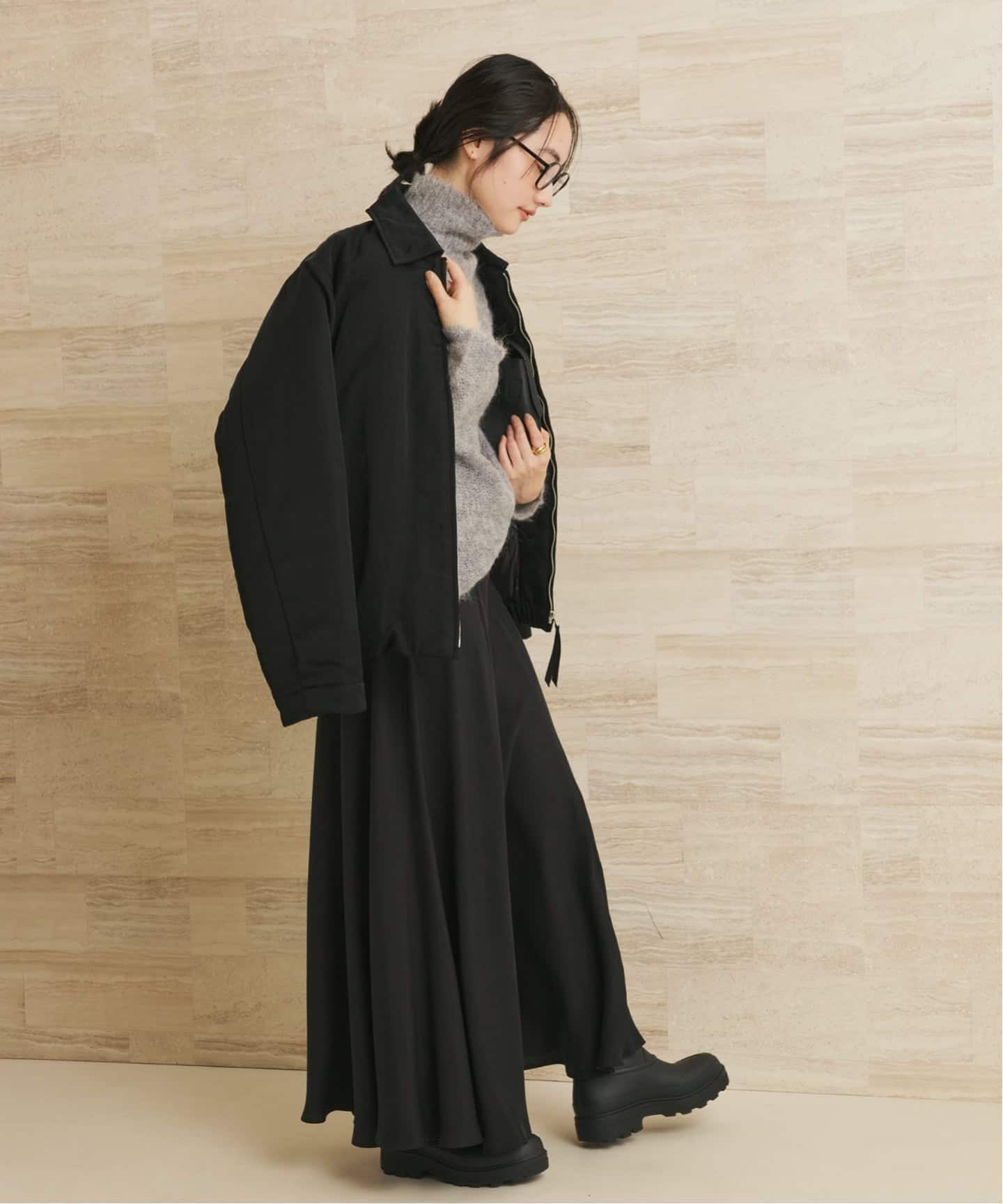 追加》Washable Fibril ロングスカート 5（ロング・マキシ丈スカート