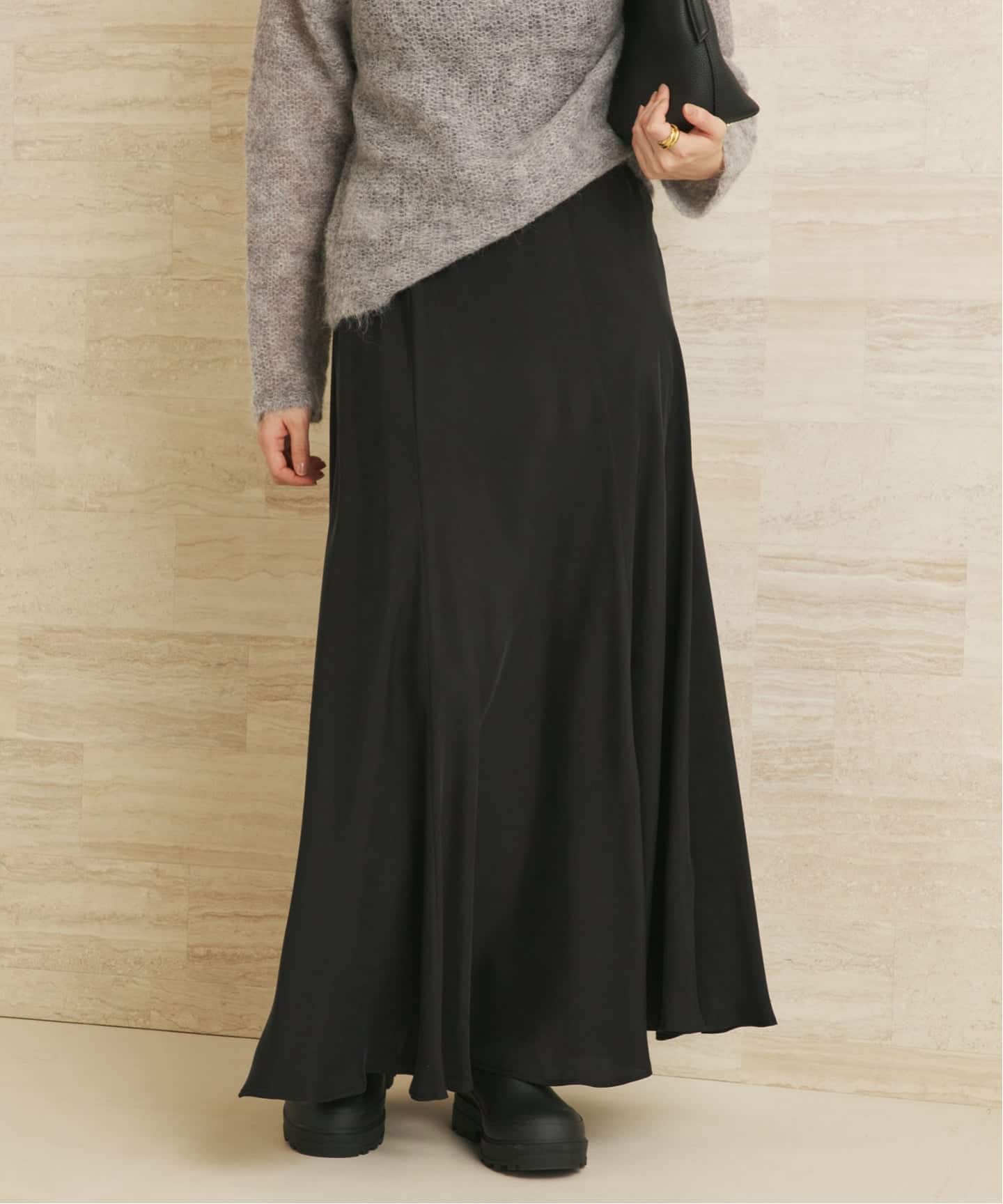 値下げ　plage Washable Fibril スカート 38 新品 Plage プラージュ Washable Fibril ギャザーロングスカート