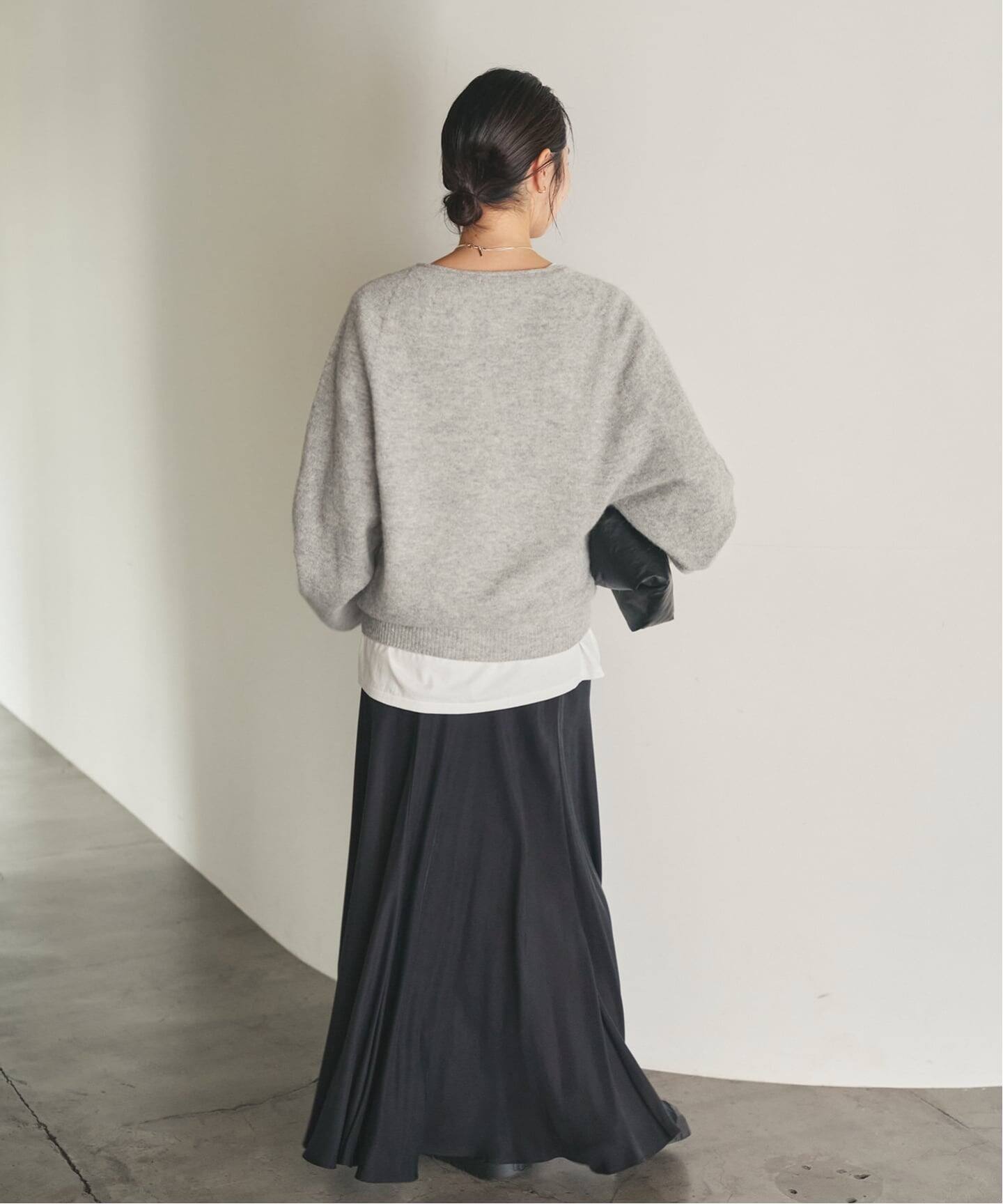 追加》Washable Fibril ロングスカート（ロング・マキシ丈スカート