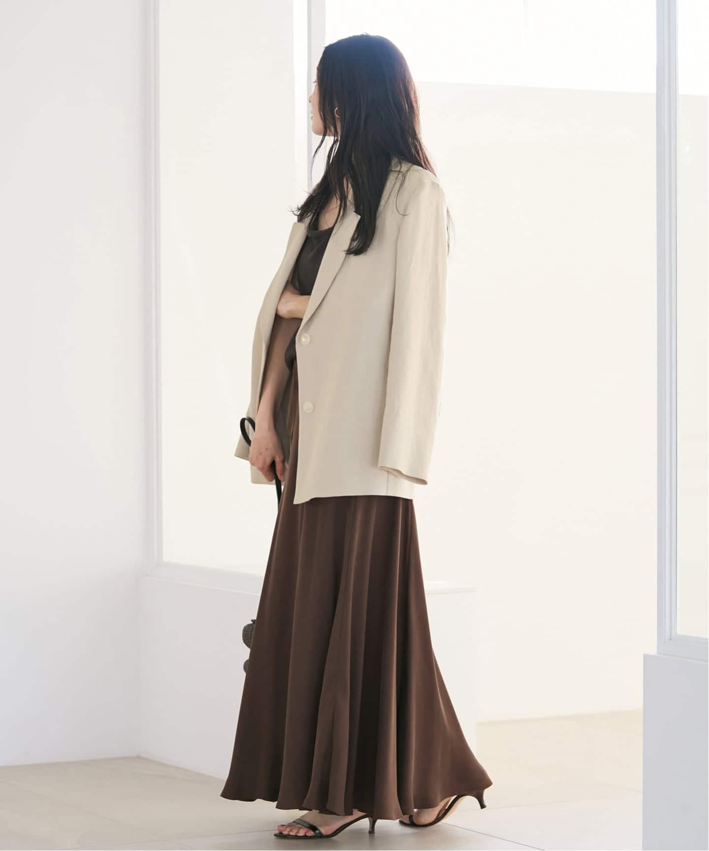 追加予約》Washable Fibril ロングスカート（ロング・マキシ丈スカート