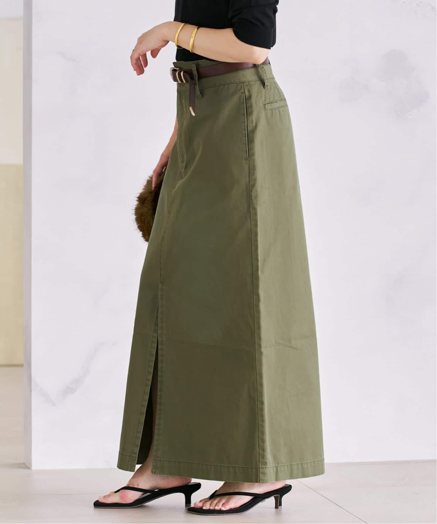 未使用、新品、タグ付き Plage Wash chinos スカート Wash chinos スカート（ロング・マキシ丈スカート）｜Plage