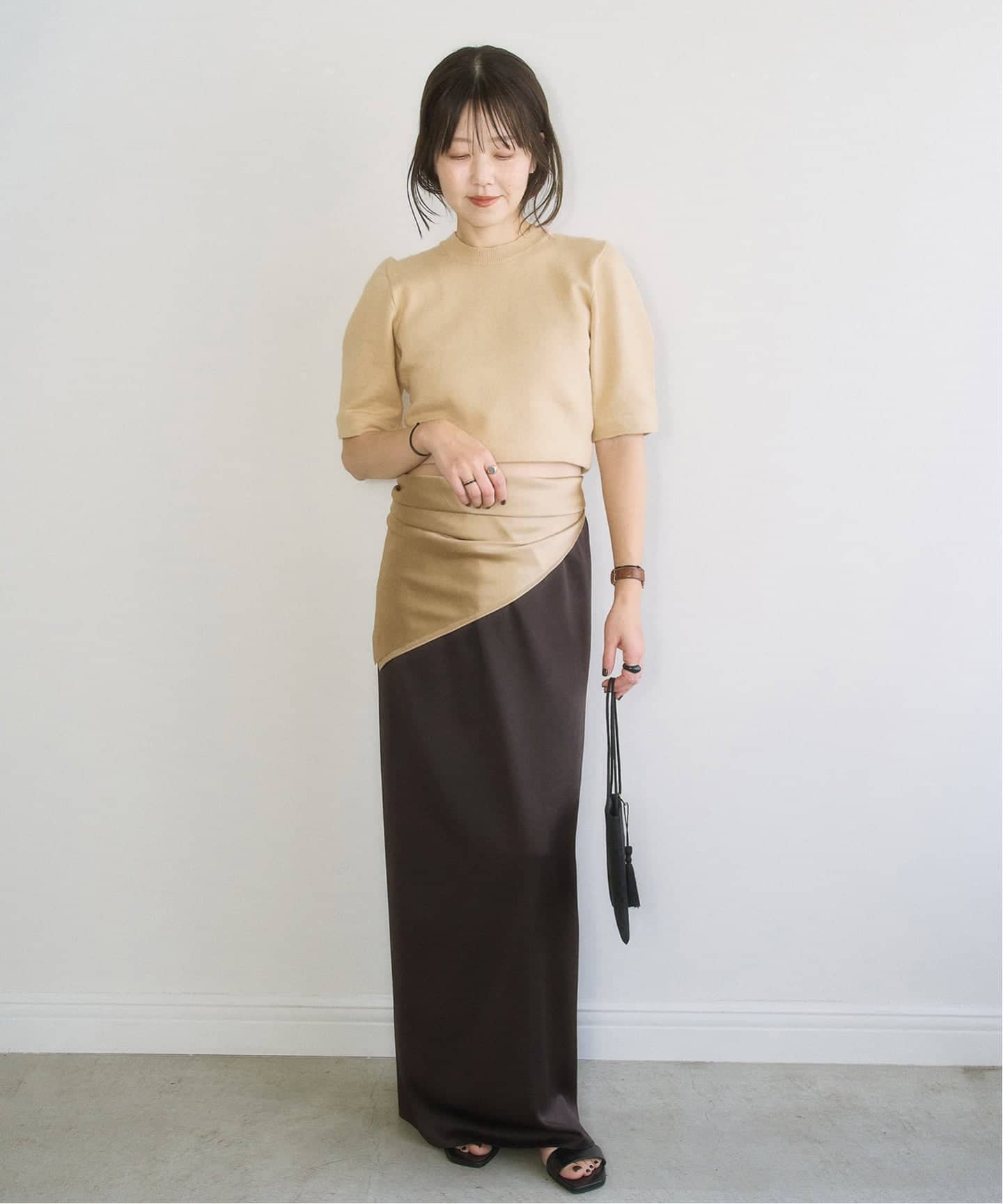 Plage MY silk satin スカート MY_silk satin スカート（ロング・マキシ丈スカート）｜Plage