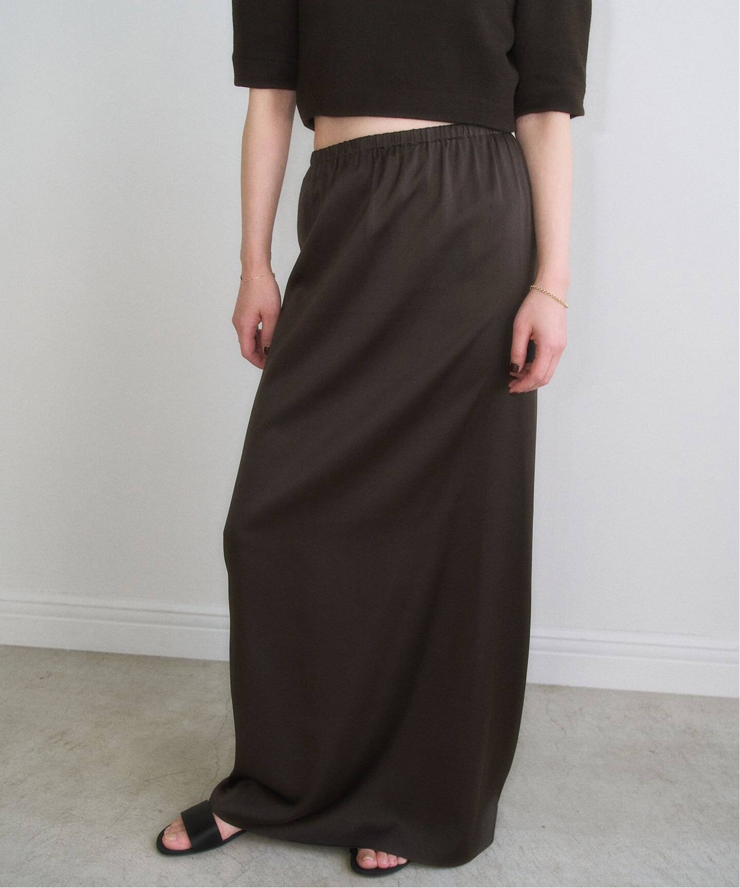 新品タグ付き　Plage MY_silk satin スカート MY_silk satin スカート（ロング・マキシ丈スカート）｜Plage