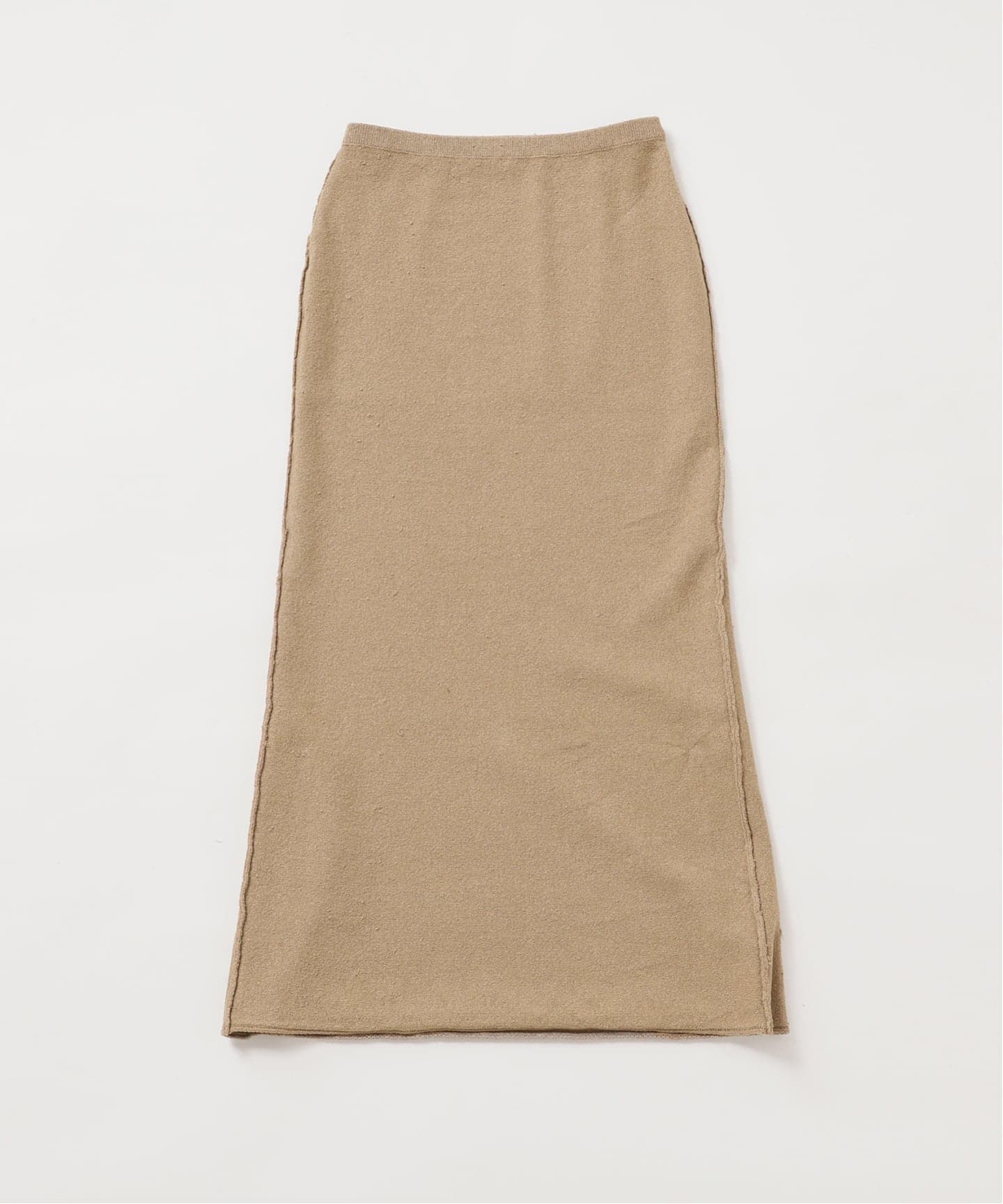予約》Paper mix knit スカート（ロング・マキシ丈スカート）｜Plage