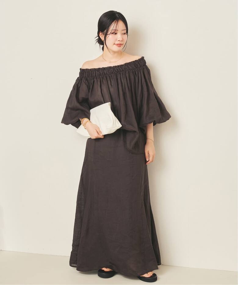 RAMY LINEN TACK スカート（ロング・マキシ丈スカート）｜Plage 