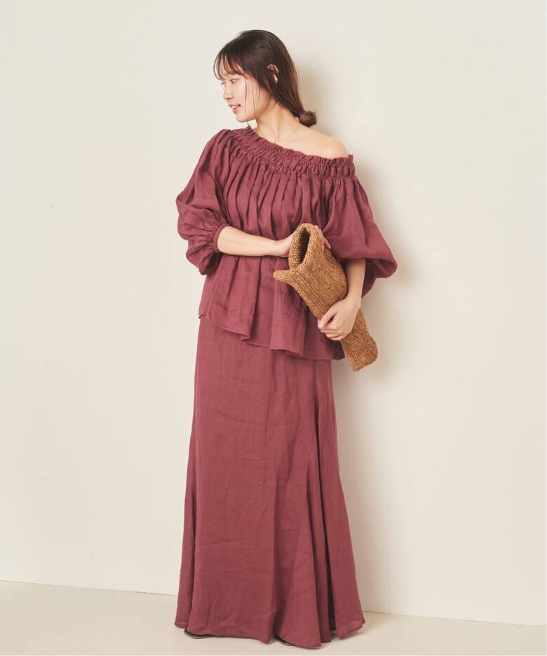 RAMY LINEN TACK スカート（ロング・マキシ丈スカート）｜Plage 