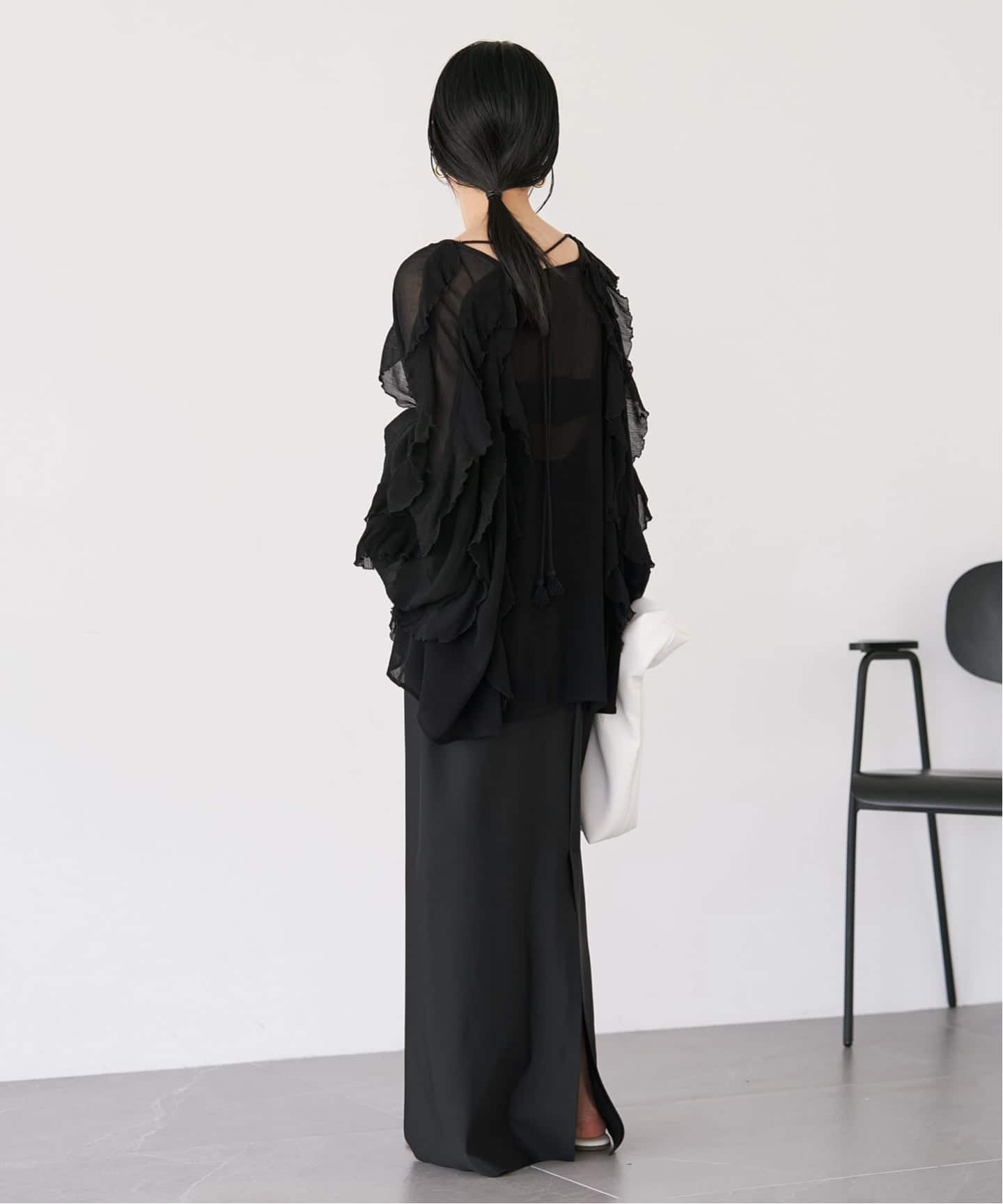 【新品】plage R'IAM ダイバータイトスカート　ブラウン 追加》R'IAM ダイバータイトスカート（ロング・マキシ丈スカート