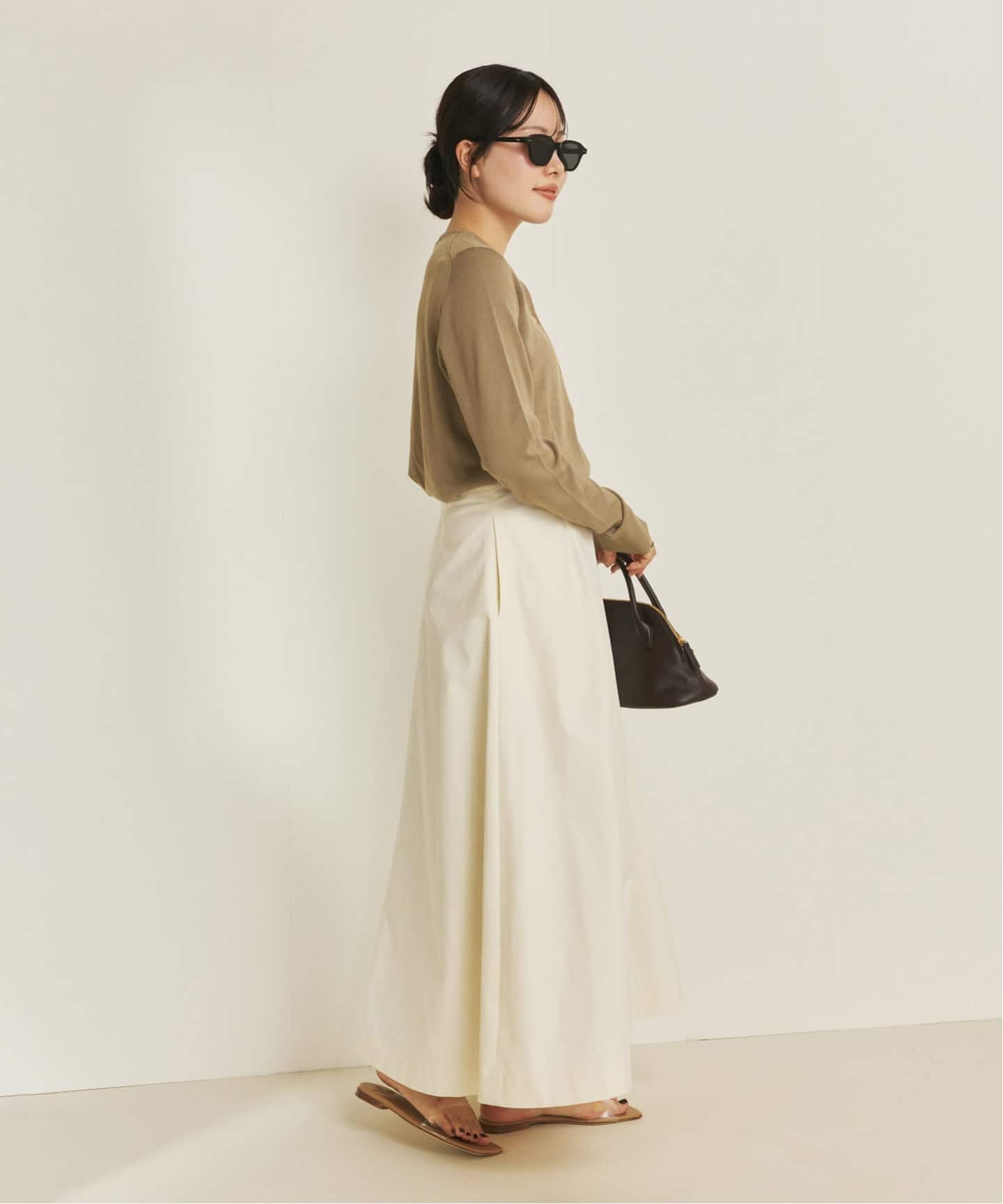 cotton/ny minimal スカート（ロング・マキシ丈スカート）｜Plage