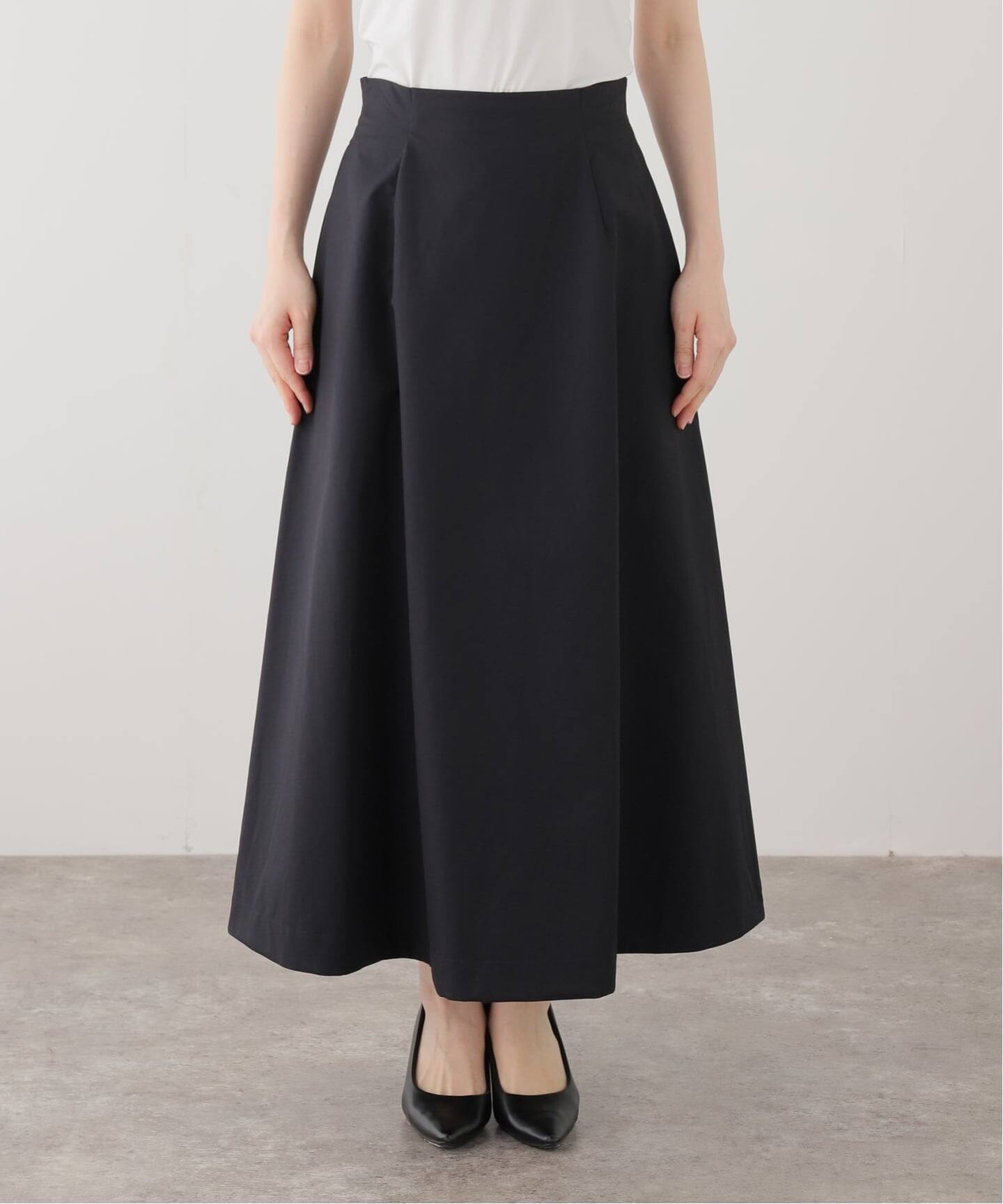 スカート plage MY unique fit SKIRT 34 cotton/ny minimal スカート（ロング・マキシ丈スカート）｜Plage