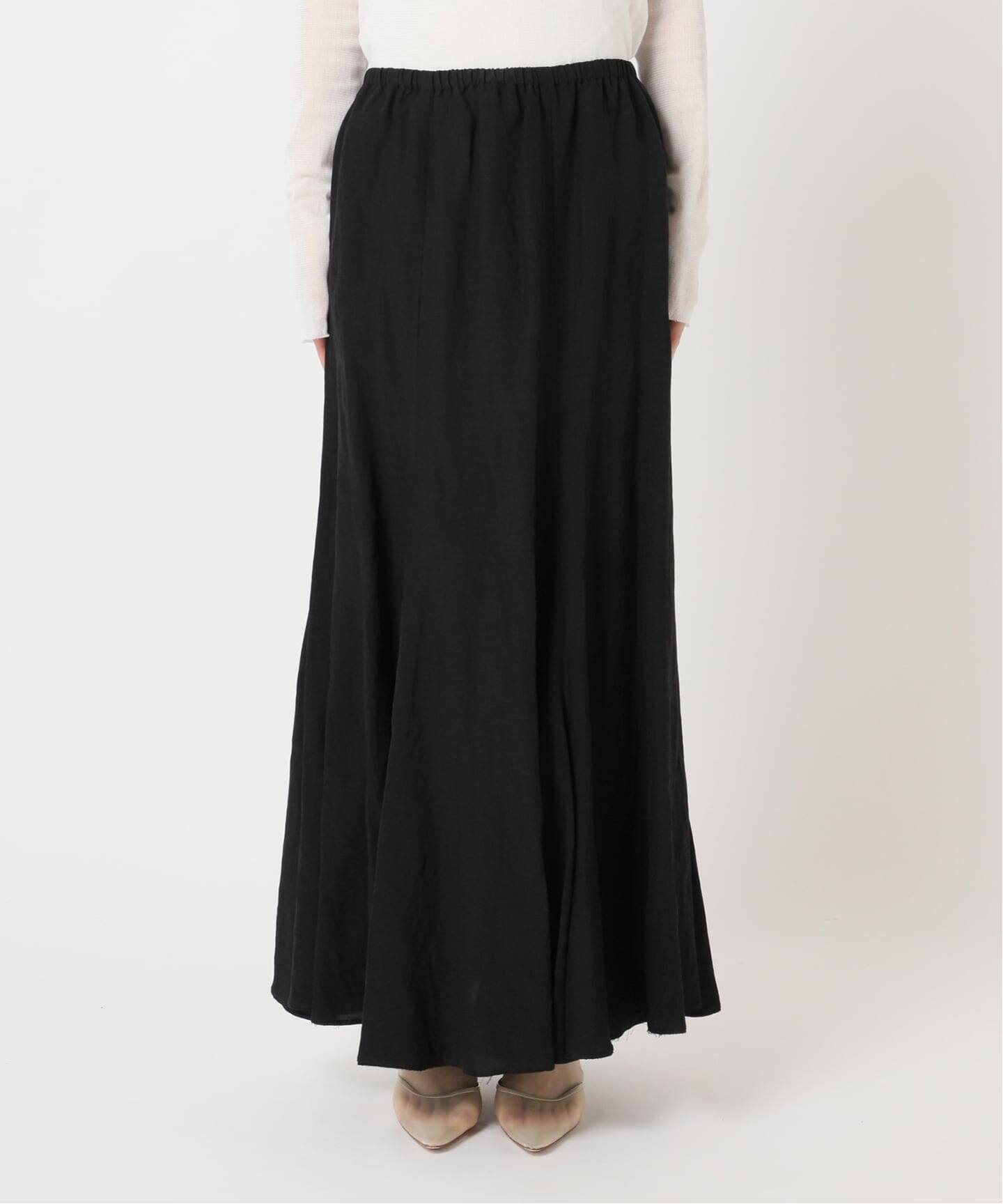 Plage glace flare スカート　ブラック36 追加》glace flare スカート 2（ロング・マキシ丈スカート）｜Plage