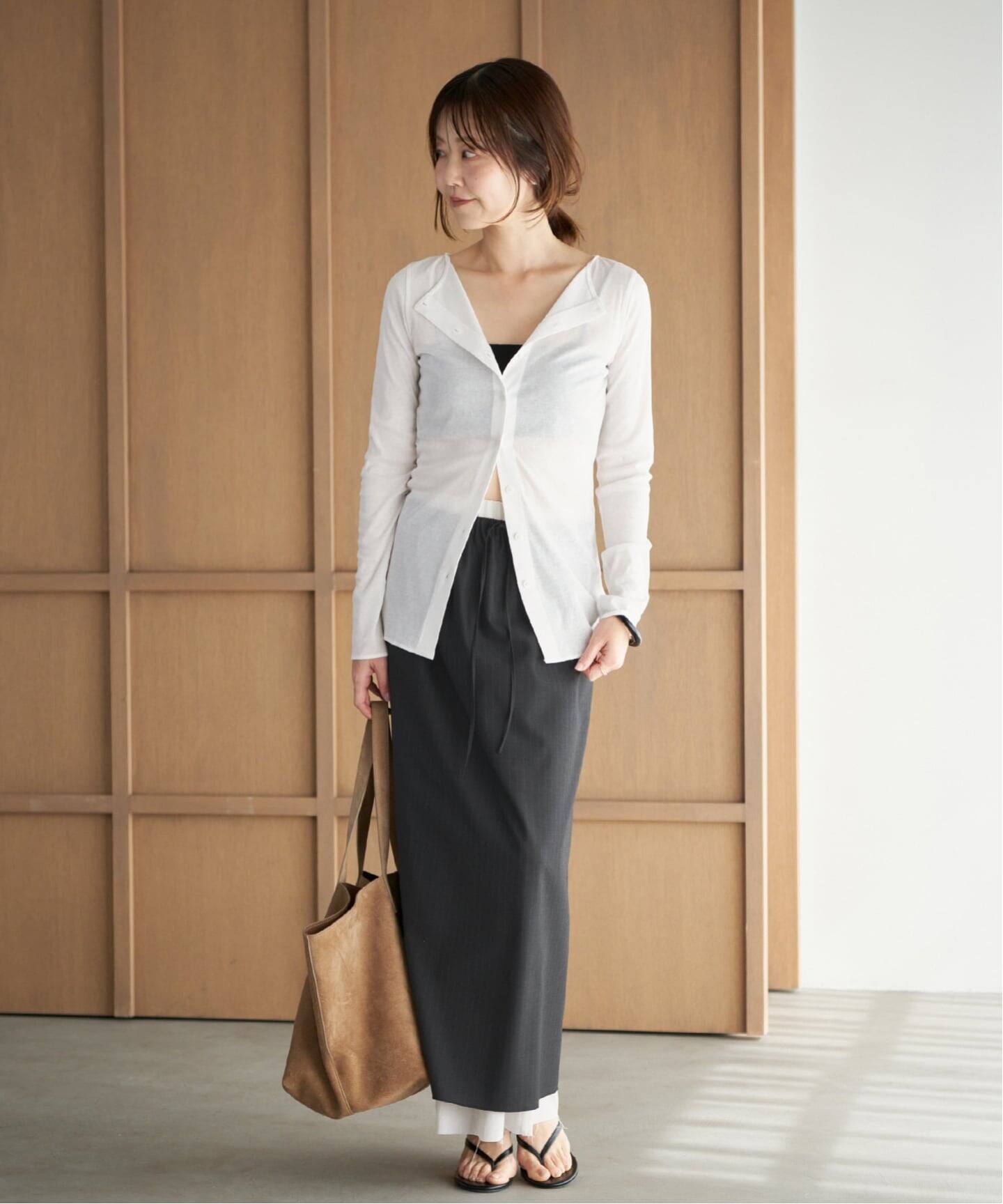 週末値下げ　Plage toropical スカート　38 新品タグ付き 予約》toropical layered スカート（ロング・マキシ丈スカート