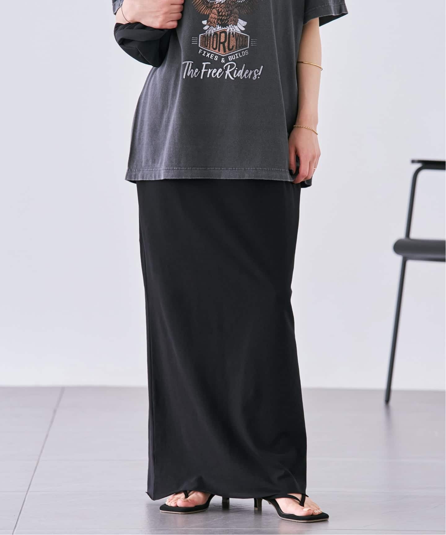 Plage Jersey サイドタックトップス Iラインスカートセットアップ Jersey Iラインスカート（ロング・マキシ丈スカート）｜Plage