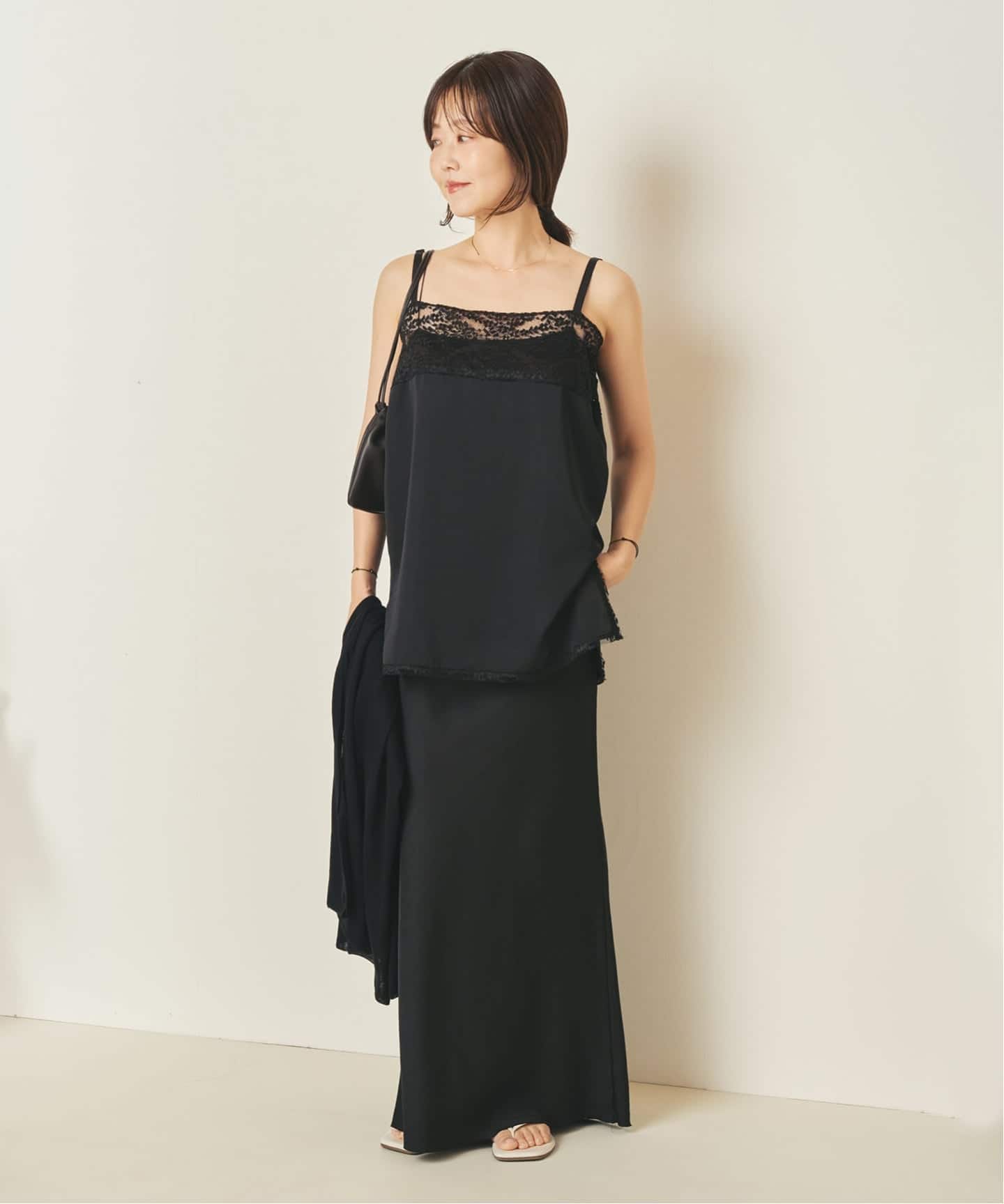 NOTHINGEVERYTHING / ナッシングエブリシング 別注 SATIN MAXI