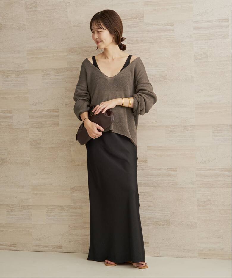 NOTHINGEVERYTHING / ナッシングエブリシング 別注 SATIN MAXI 