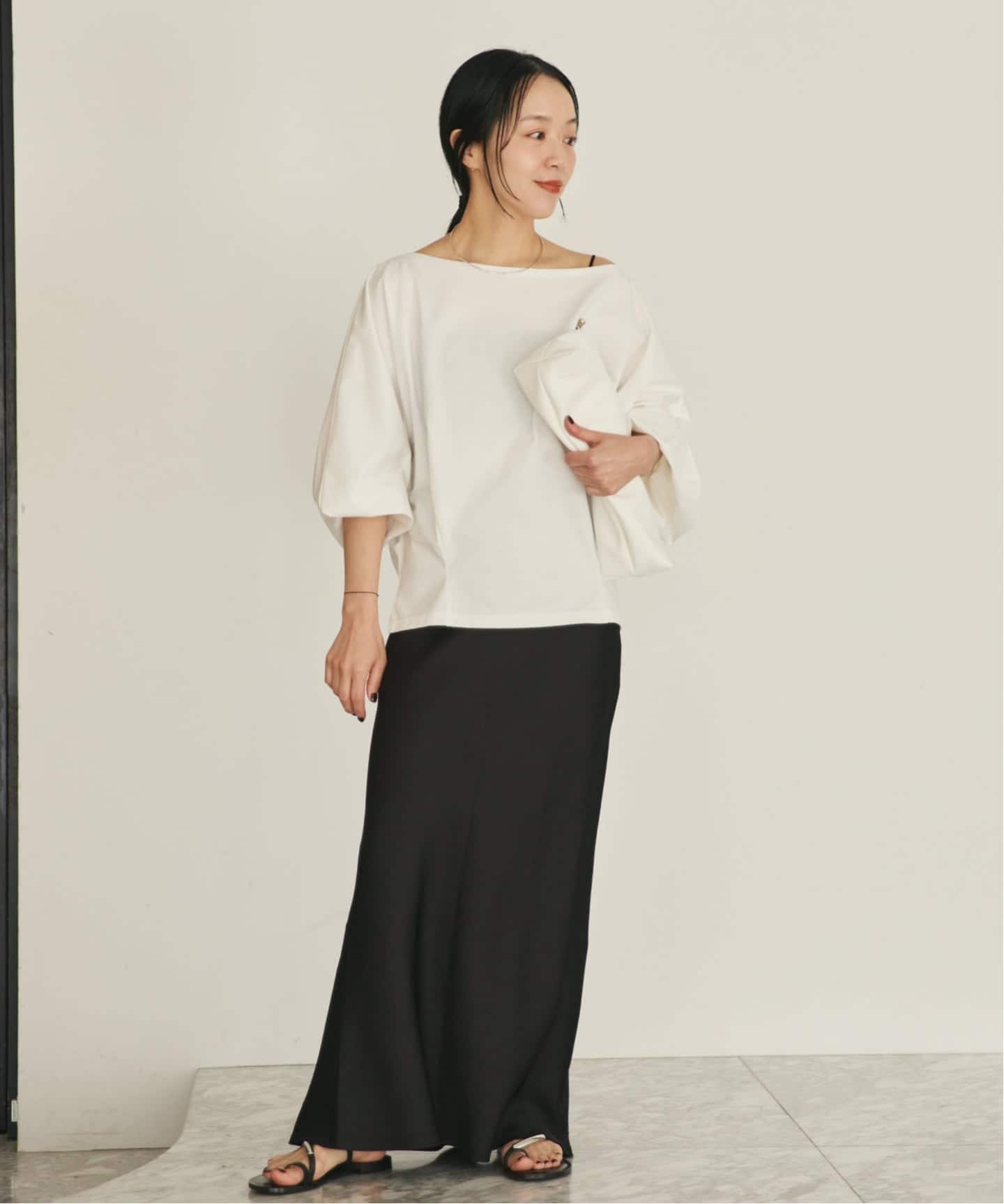 NOTHINGEVERYTHING / ナッシングエブリシング 別注 SATIN MAXI