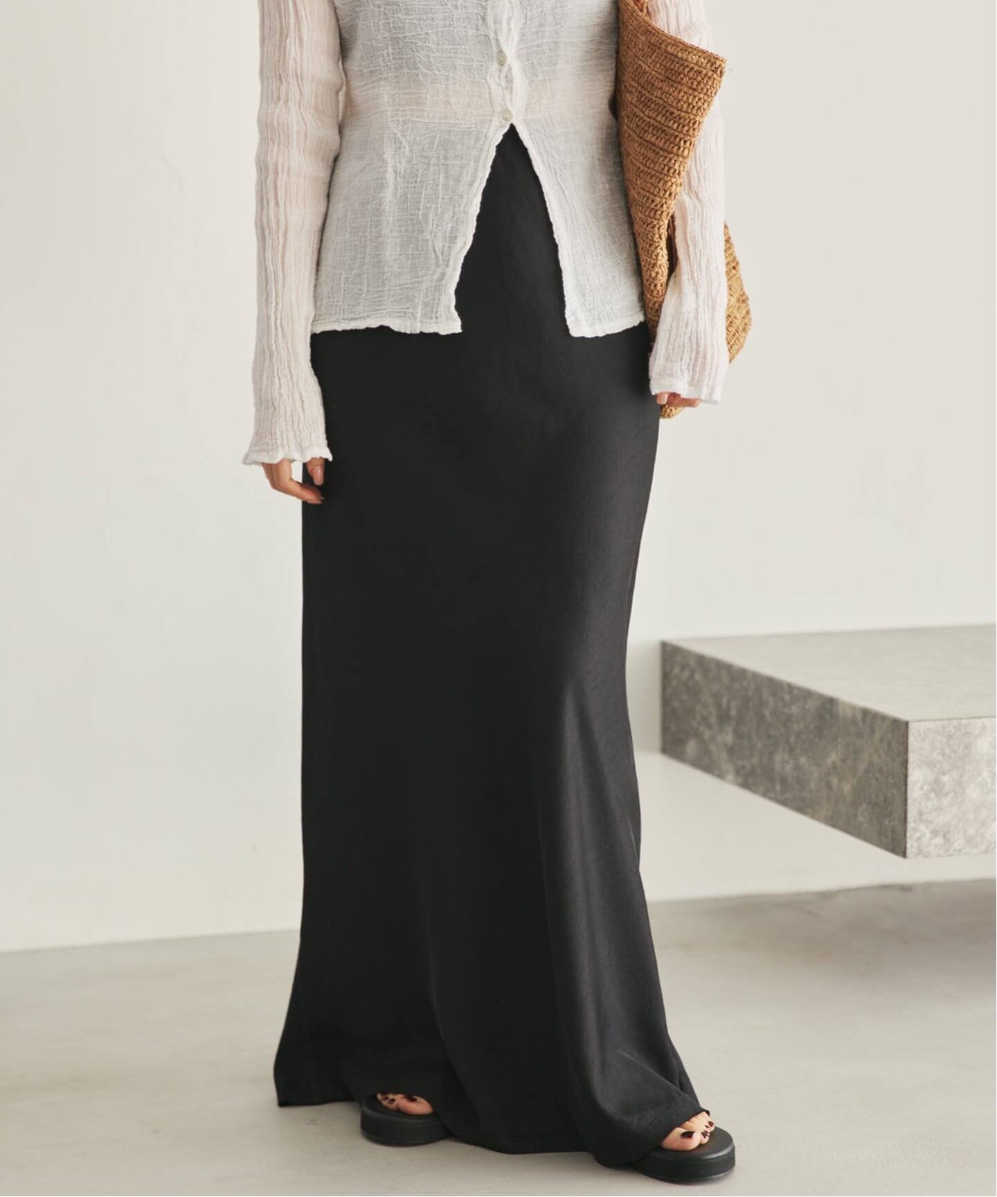 NOTHINGEVERYTHING / ナッシングエブリシング 別注 SATIN MAXI