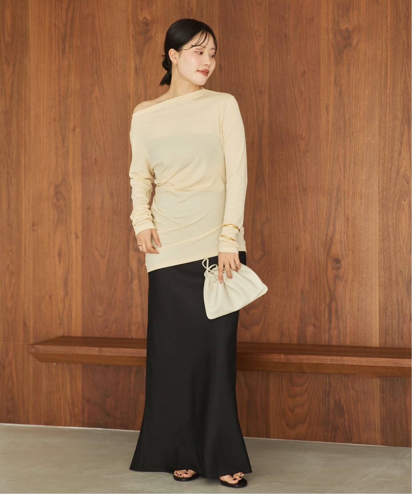 NOTHINGEVERYTHING / ナッシングエブリシング 別注 SATIN MAXI