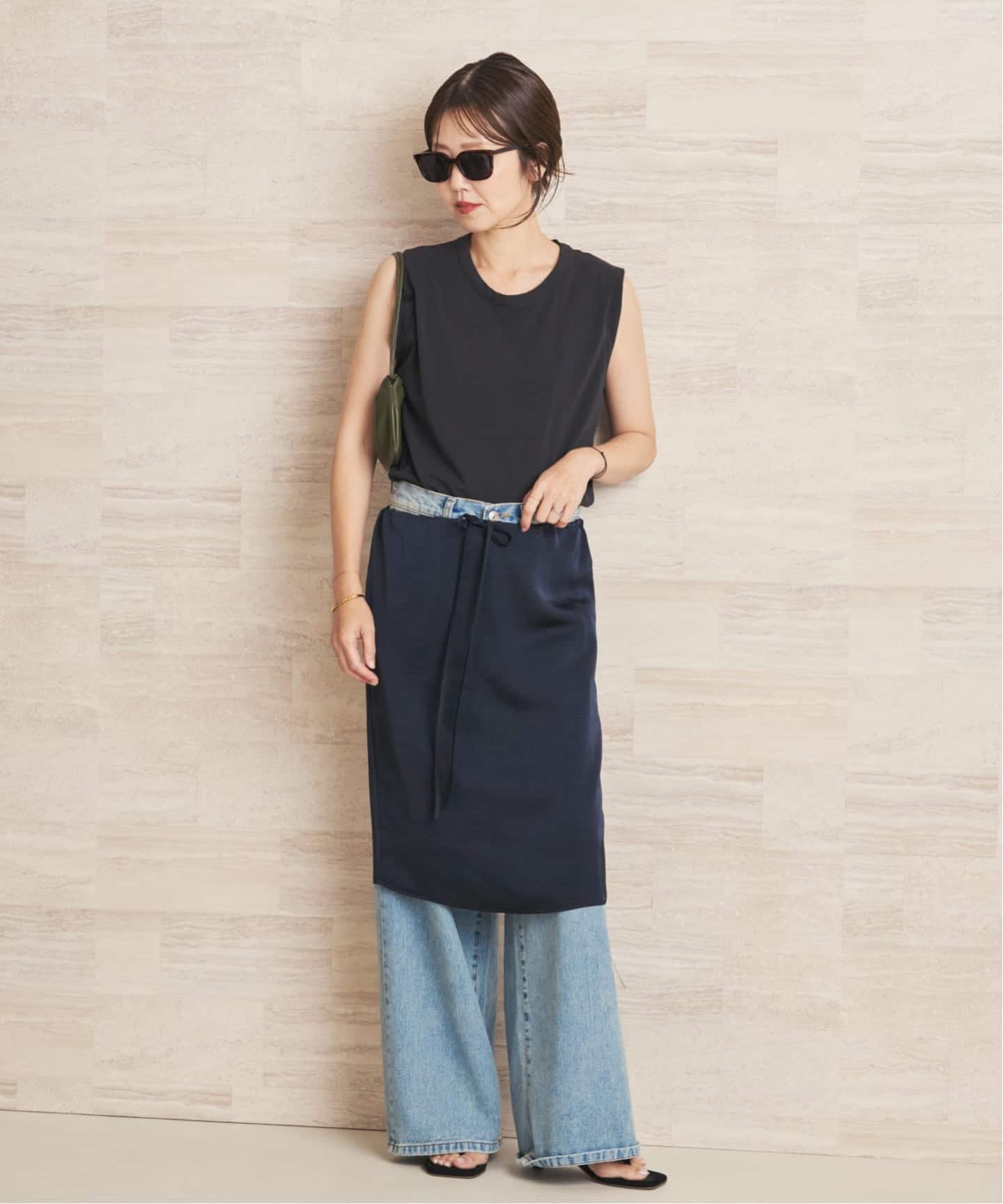 le / ル 別注 SATIN MIDI スカート（ひざ丈スカート）｜Plage