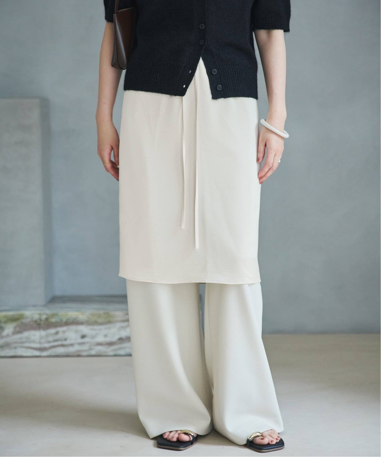 【plage】e / ル 別注 SATIN MIDI スカート⭐︎プラージュ le / ル 別注 SATIN MIDI スカート（ひざ丈スカート）｜Plage