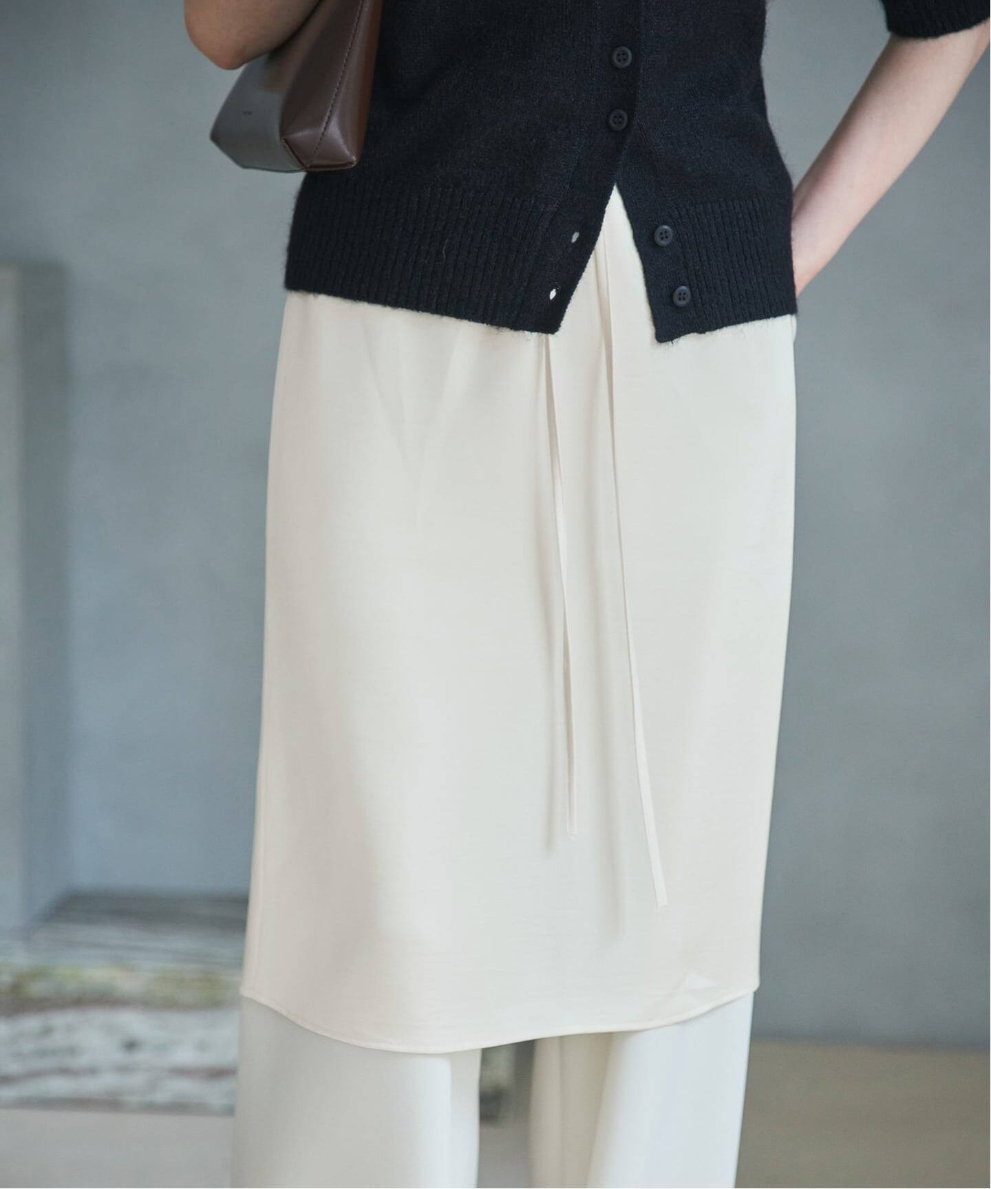 【plage】e / ル 別注 SATIN MIDI スカート⭐︎プラージュ le / ル 別注 SATIN MIDI スカート（ひざ丈スカート）｜Plage