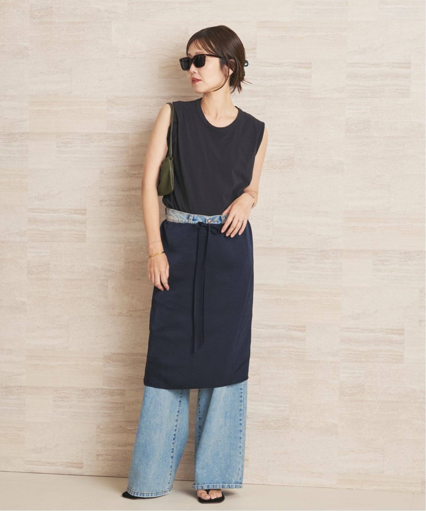 le / ル 別注 SATIN MIDI スカート（ひざ丈スカート）｜Plage