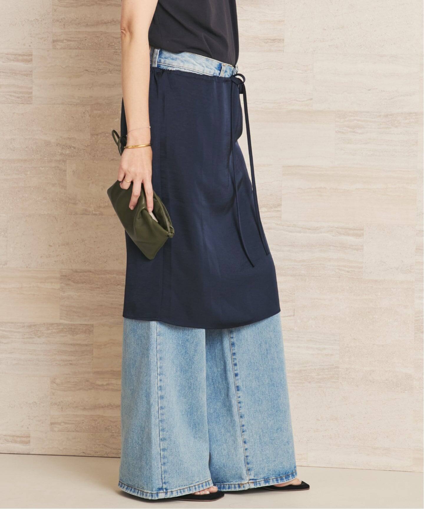 le / ル 別注 SATIN MIDI スカート（ひざ丈スカート）｜Plage