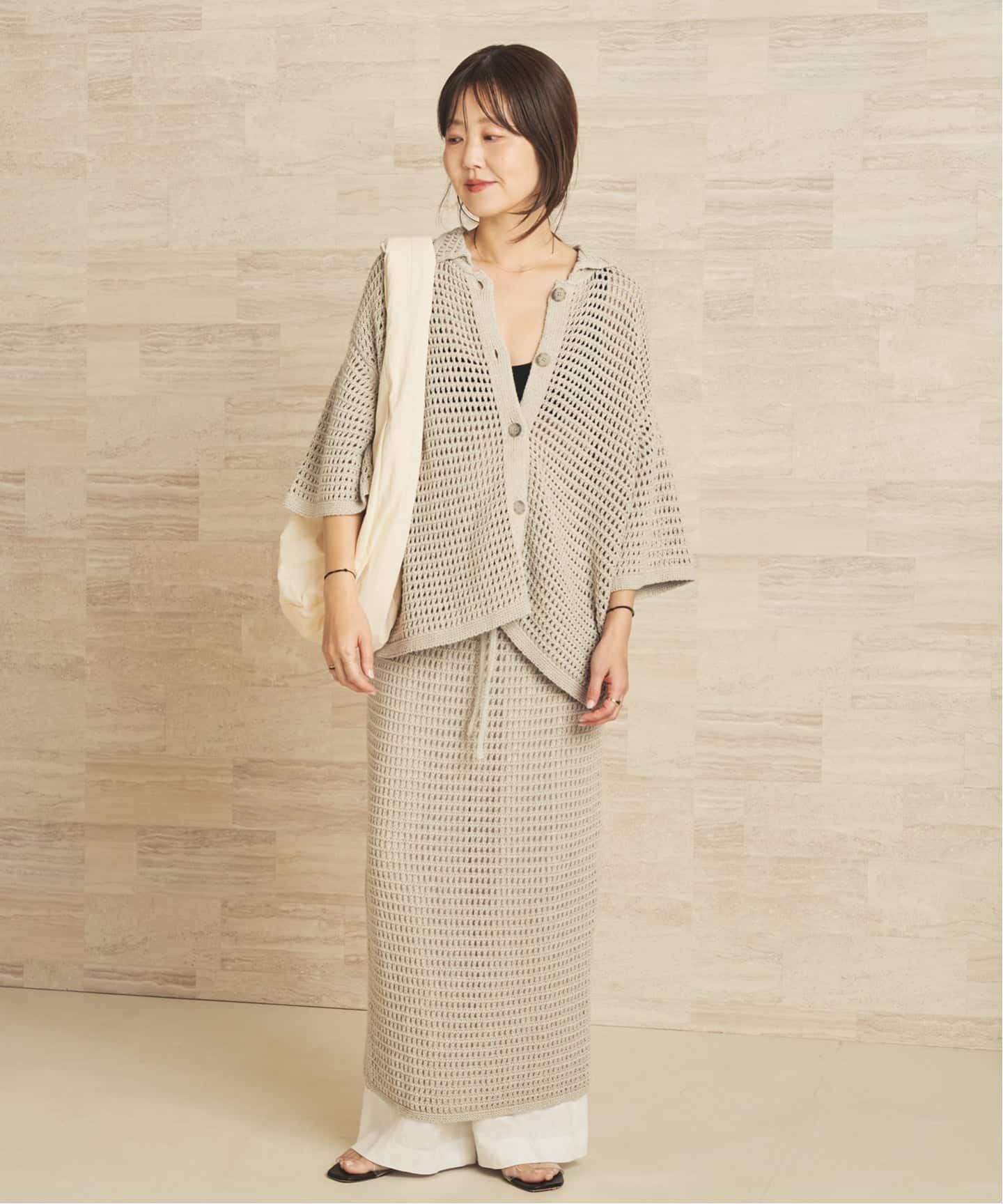 LAUREN MANOOGIAN / ローレン マヌージアン NET スカート（ロング