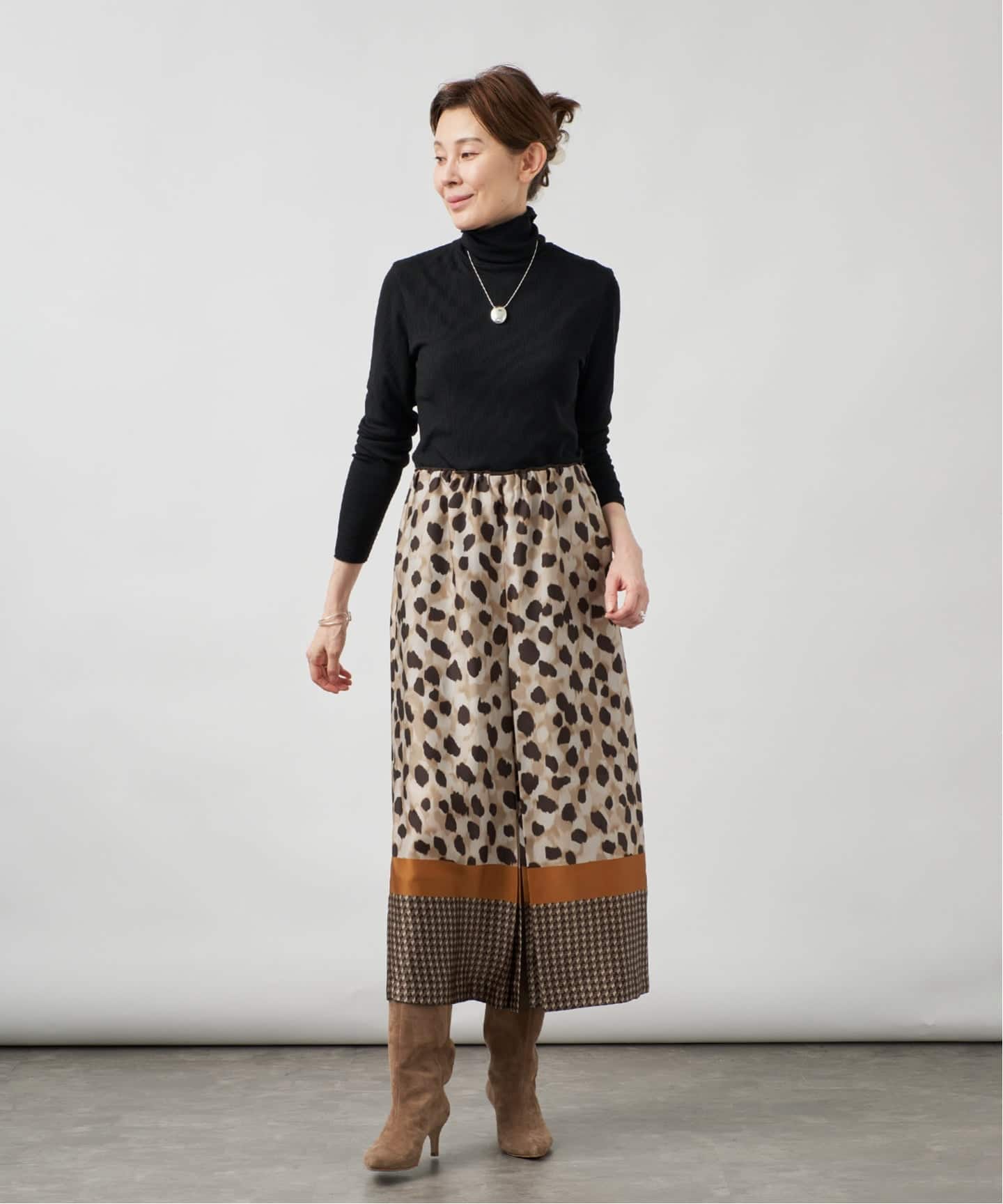 予約》Leopard Panel スカート（その他スカート）｜VERMEIL par iena
