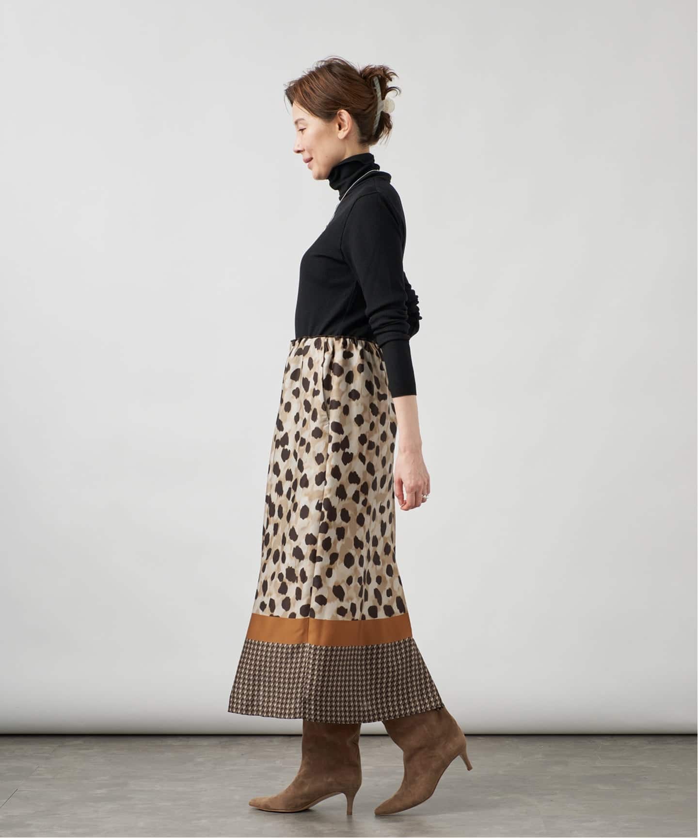 Leopard Panel スカート（その他スカート）｜VERMEIL par iena