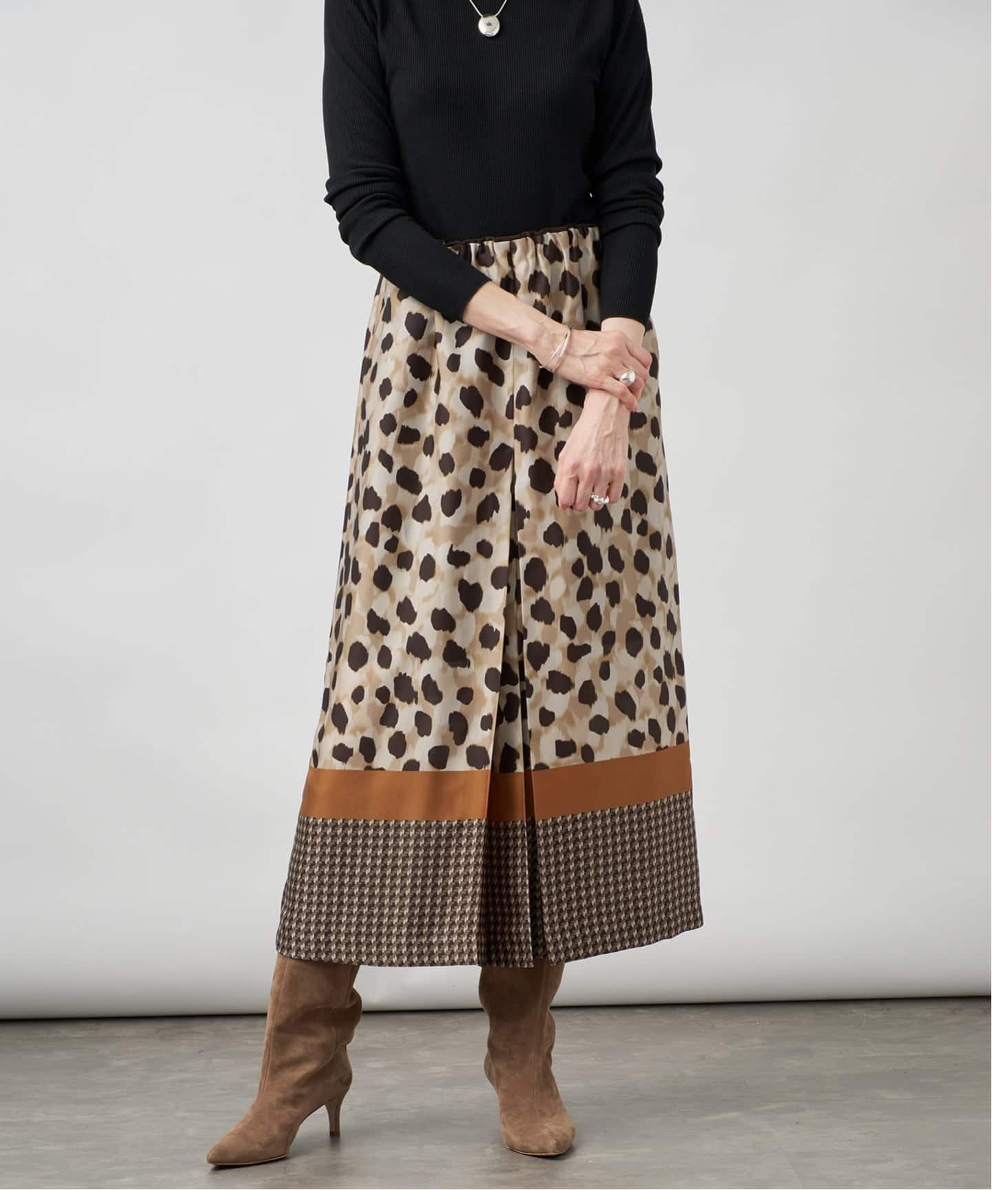 Leopard Panel スカート（その他スカート）｜VERMEIL par iena