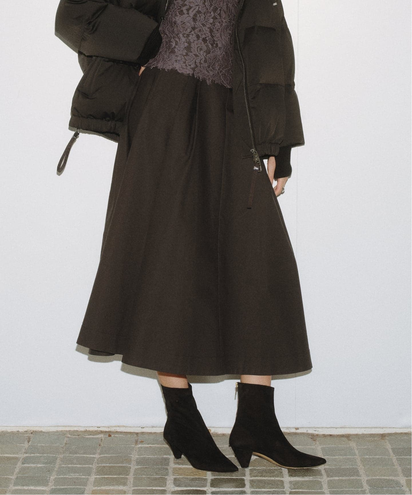 予約》AKS LABEL アクス レーベル Anna Cotton Skirt（ロング・マキシ