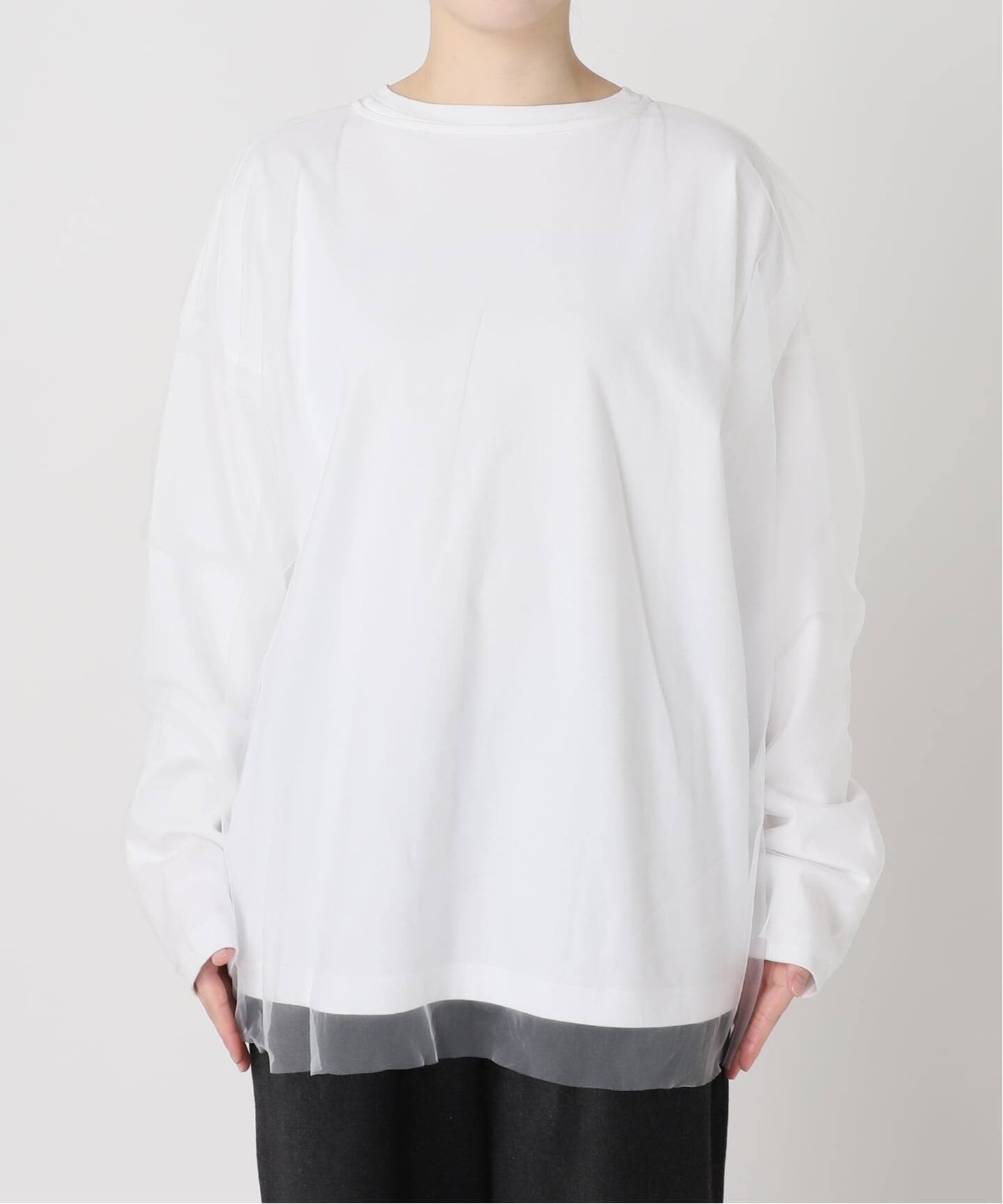 THE MOOD]チュール ロングTシャツ（Tシャツ／カットソー）｜CITYSHOP