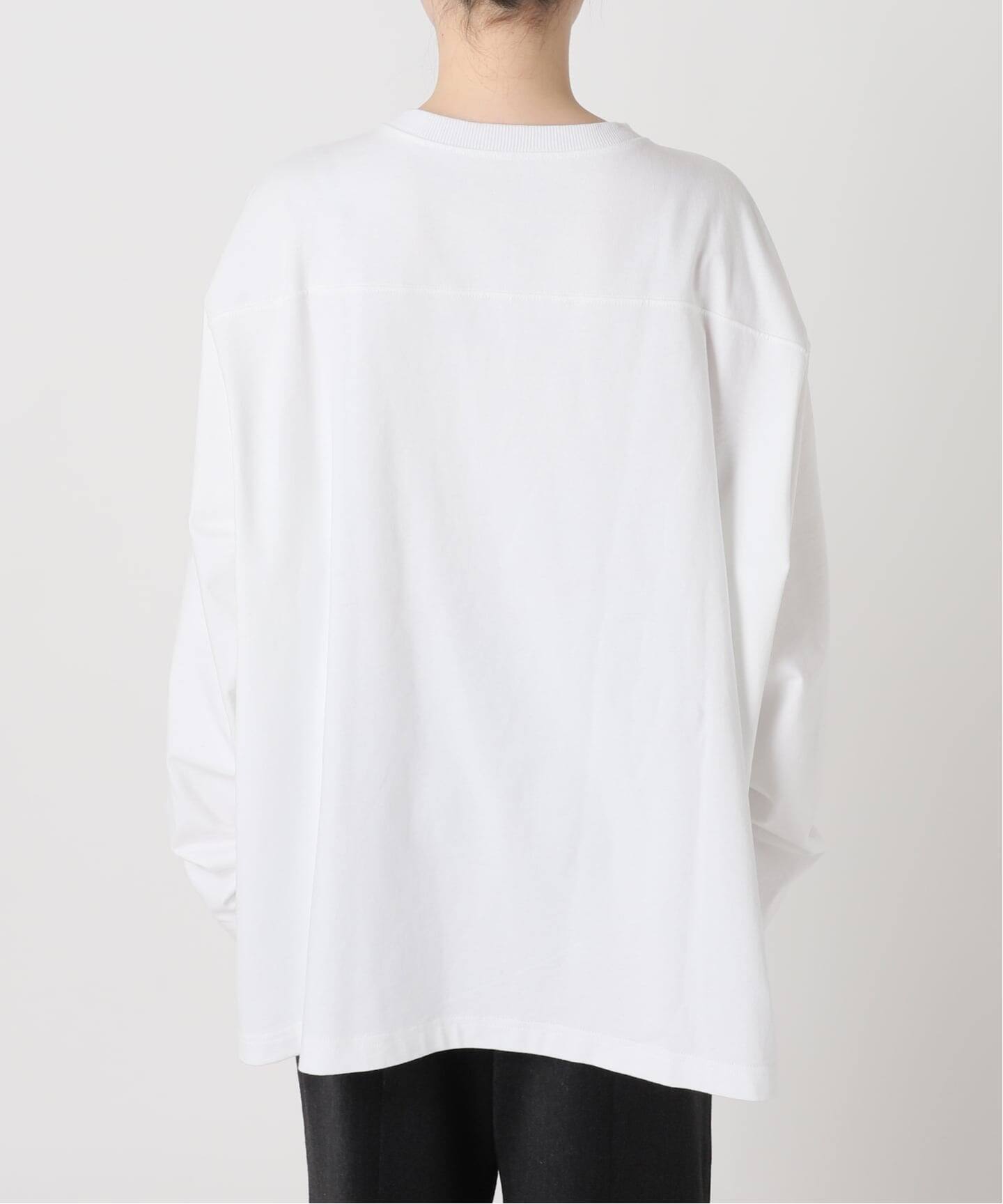 THE MOOD]レースアップロングTシャツ（Tシャツ／カットソー