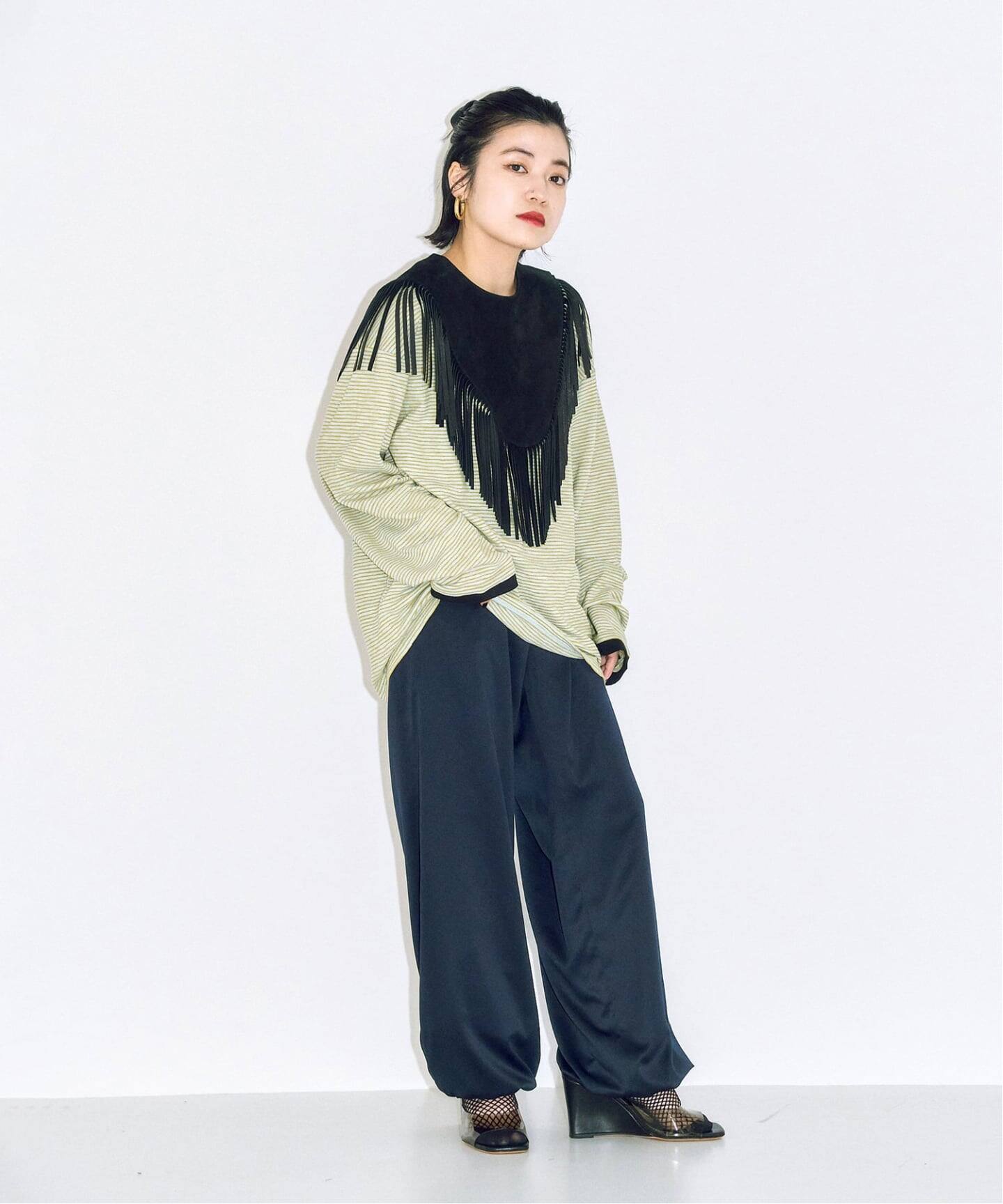 CITYSHOP　ボーダー　ロングTシャツ　ロンT　ベイクルーズ　完売 追加》[THE MOOD]スラブボーダーロングTシャツ（Tシャツ／カットソー