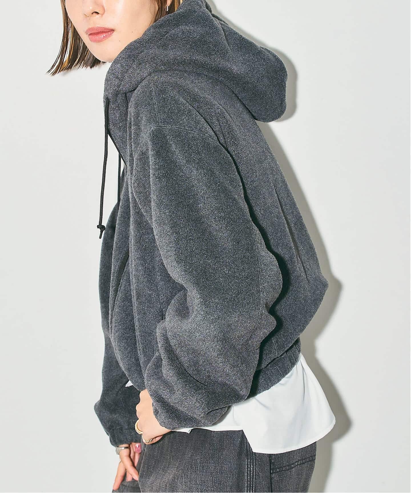 予約》FLEECE ZIP HOODIE：フリースパーカー（Tシャツ／カットソー
