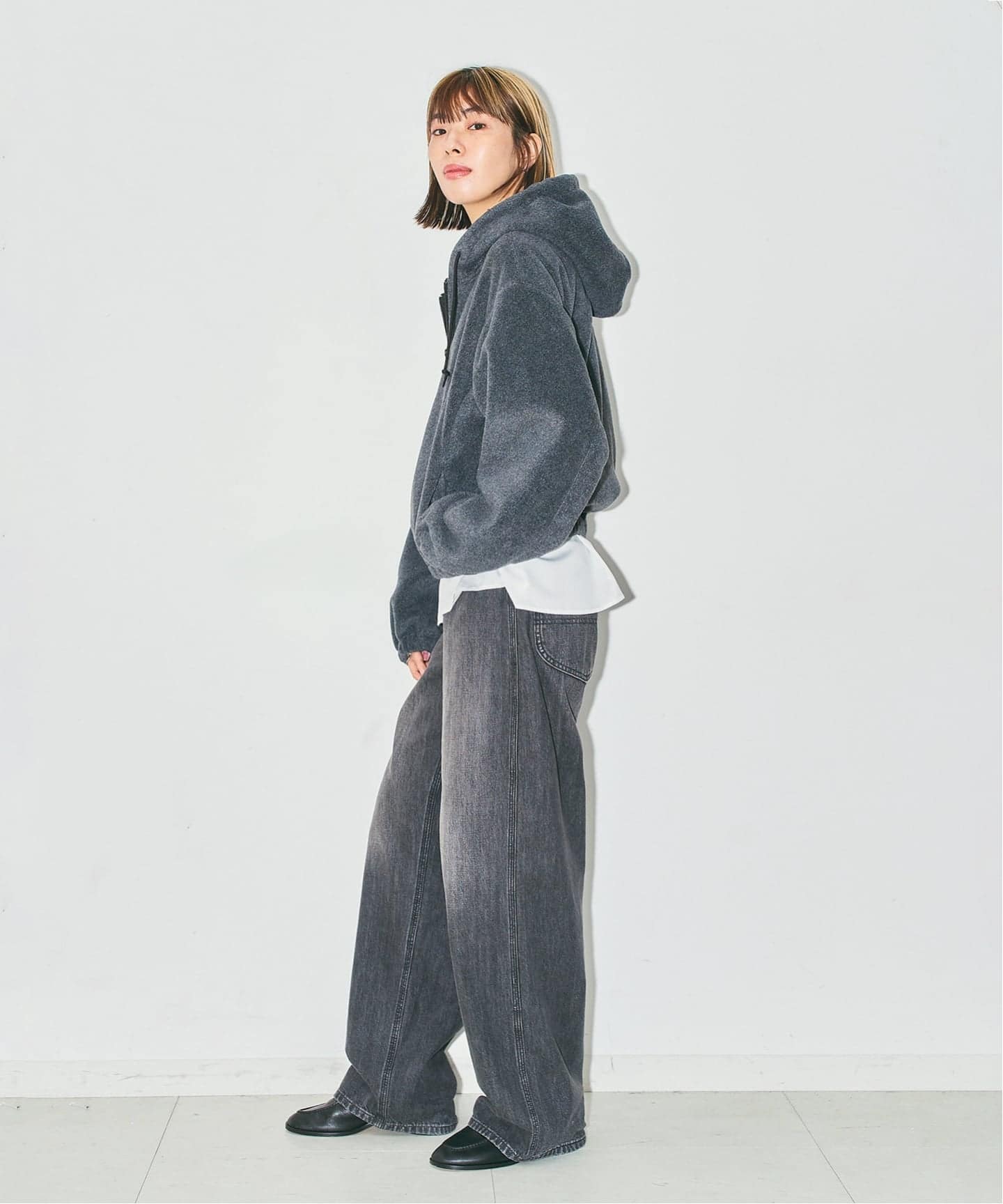 予約》FLEECE ZIP HOODIE：フリースパーカー（Tシャツ／カットソー