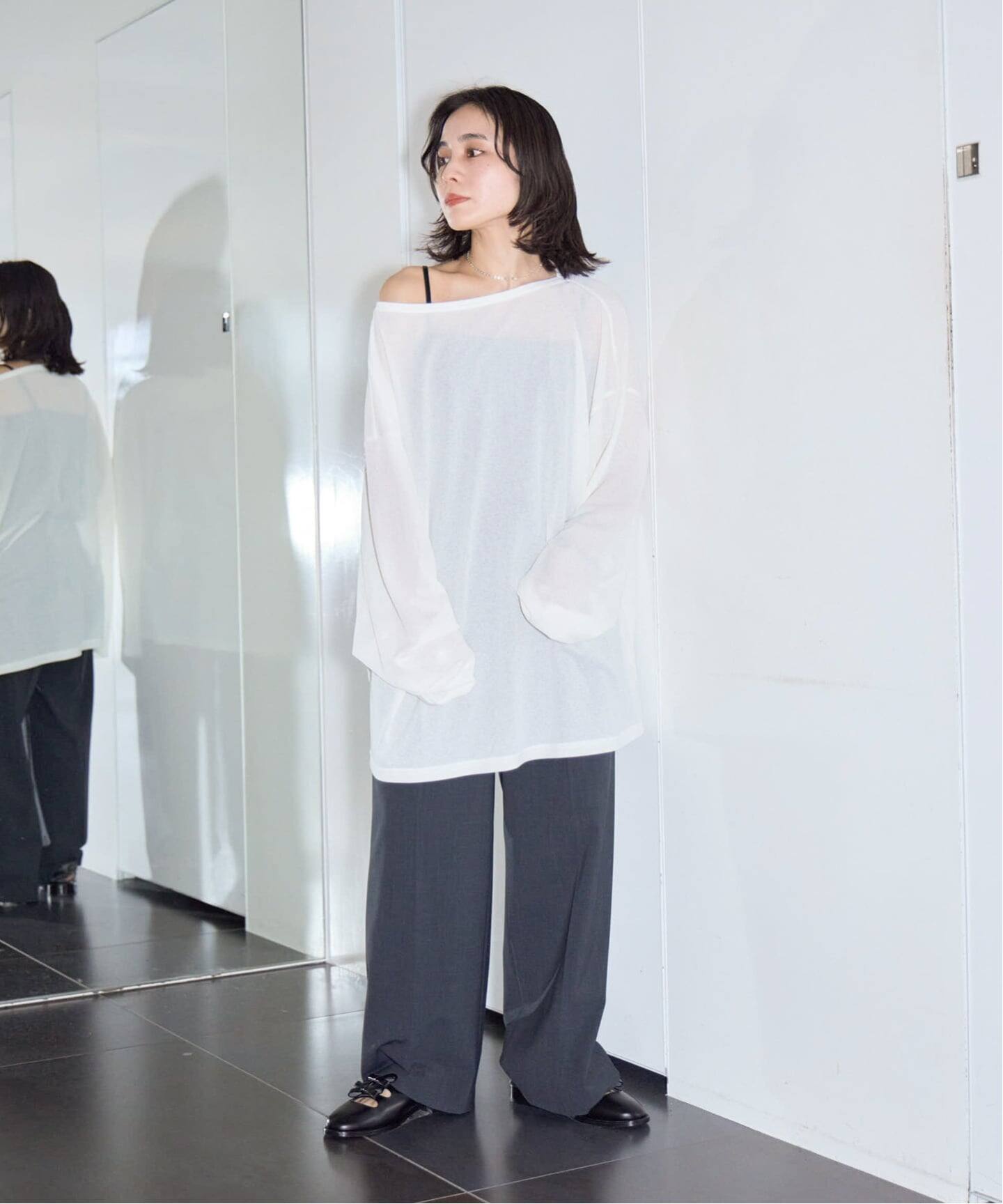 WAFFLE LONG SLEEVE TEE：Tシャツ（Tシャツ／カットソー）｜CITYSHOP