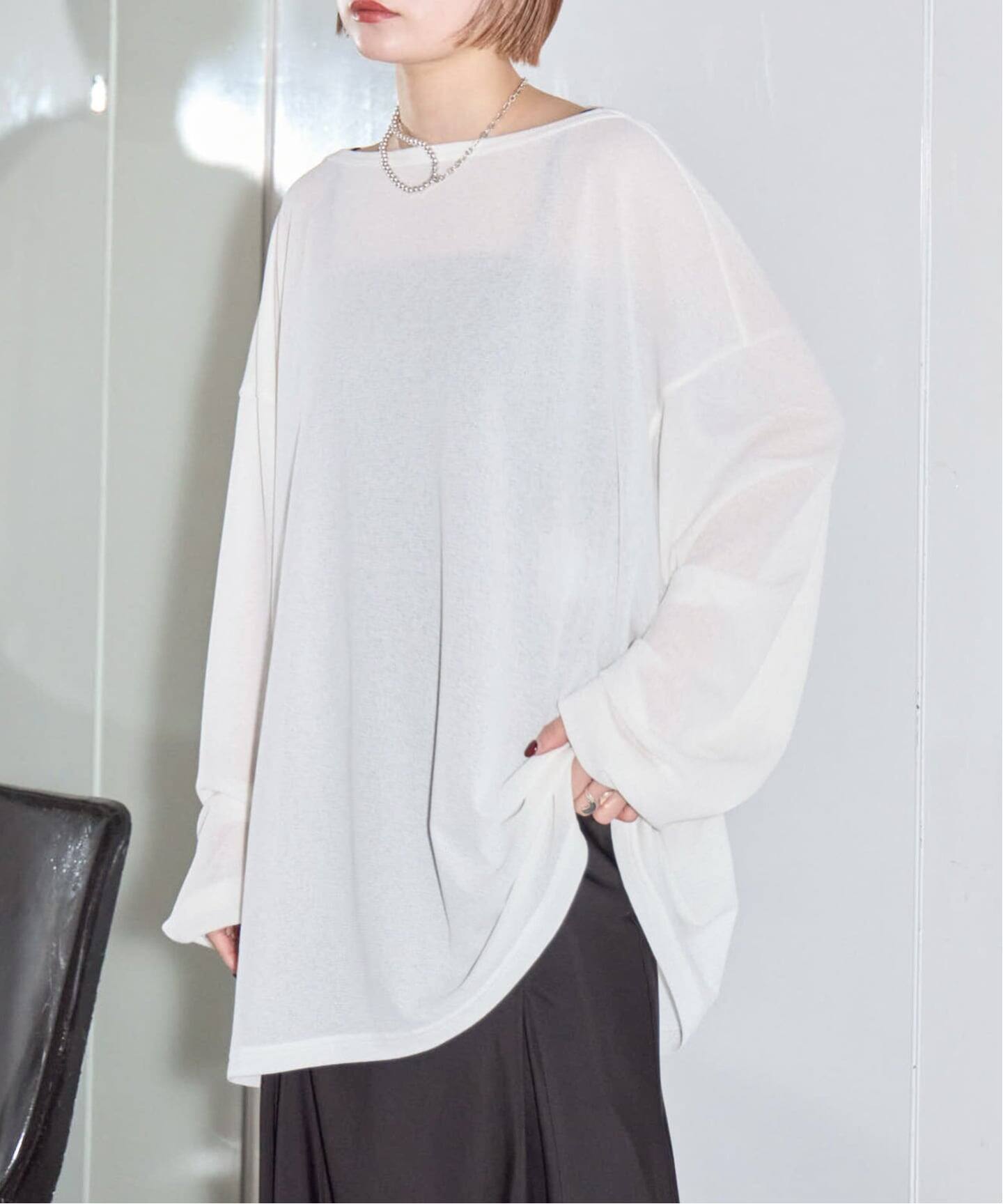 WAFFLE LONG SLEEVE TEE：Tシャツ（Tシャツ／カットソー）｜CITYSHOP