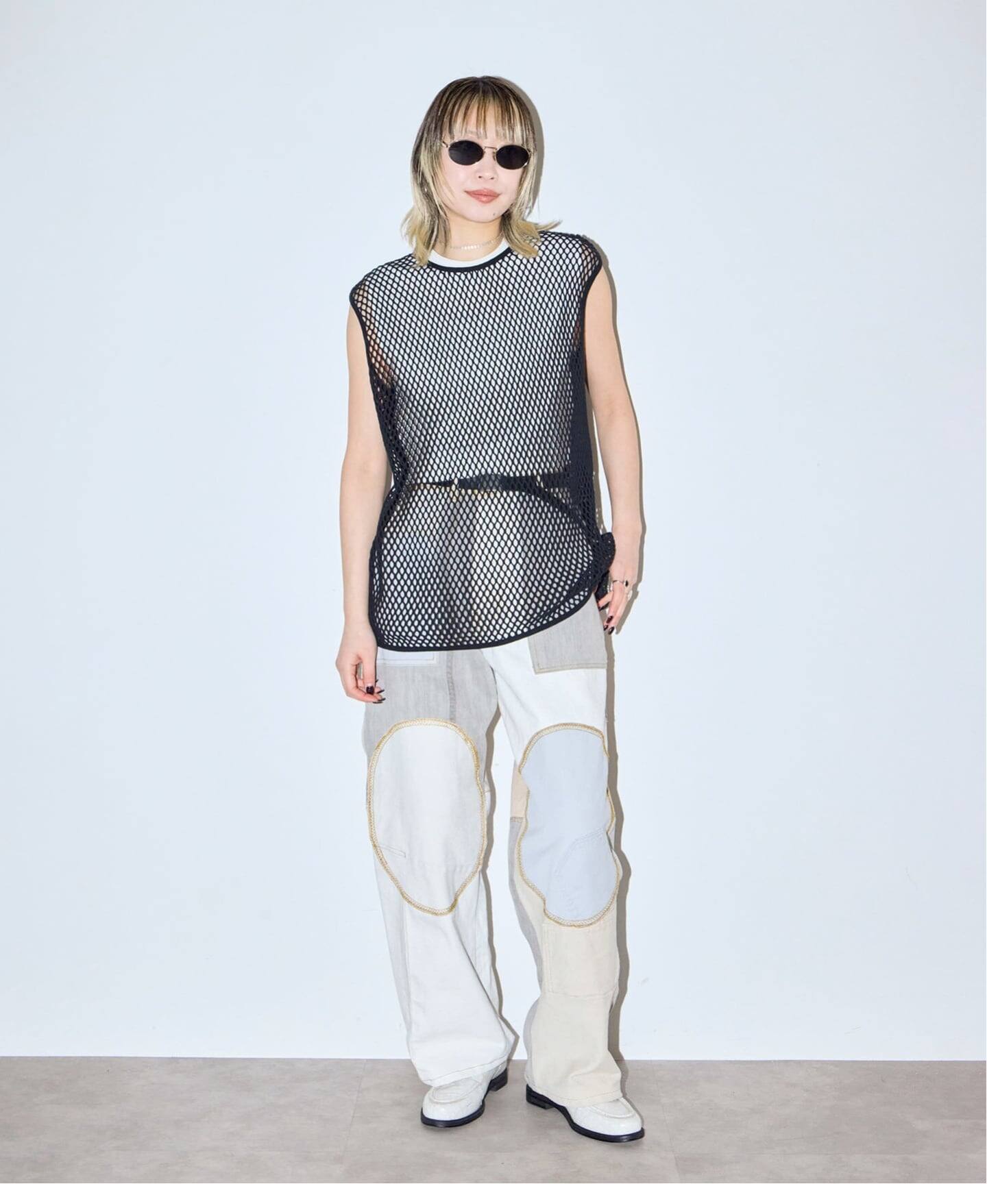COTTON MESH TANK TOP：カットソー（Tシャツ／カットソー）｜CITYSHOP 